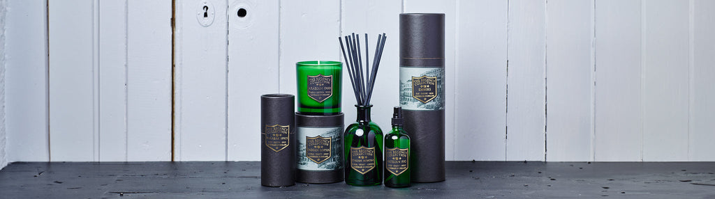 Immerse yourself in the grandeur of the Regency era with Parkminster's Regency Collection.  A lavish array of scented candles, room sprays, and reed diffusers, with floral, citrus, spice, sweet, aromatic, and wood fragrances.