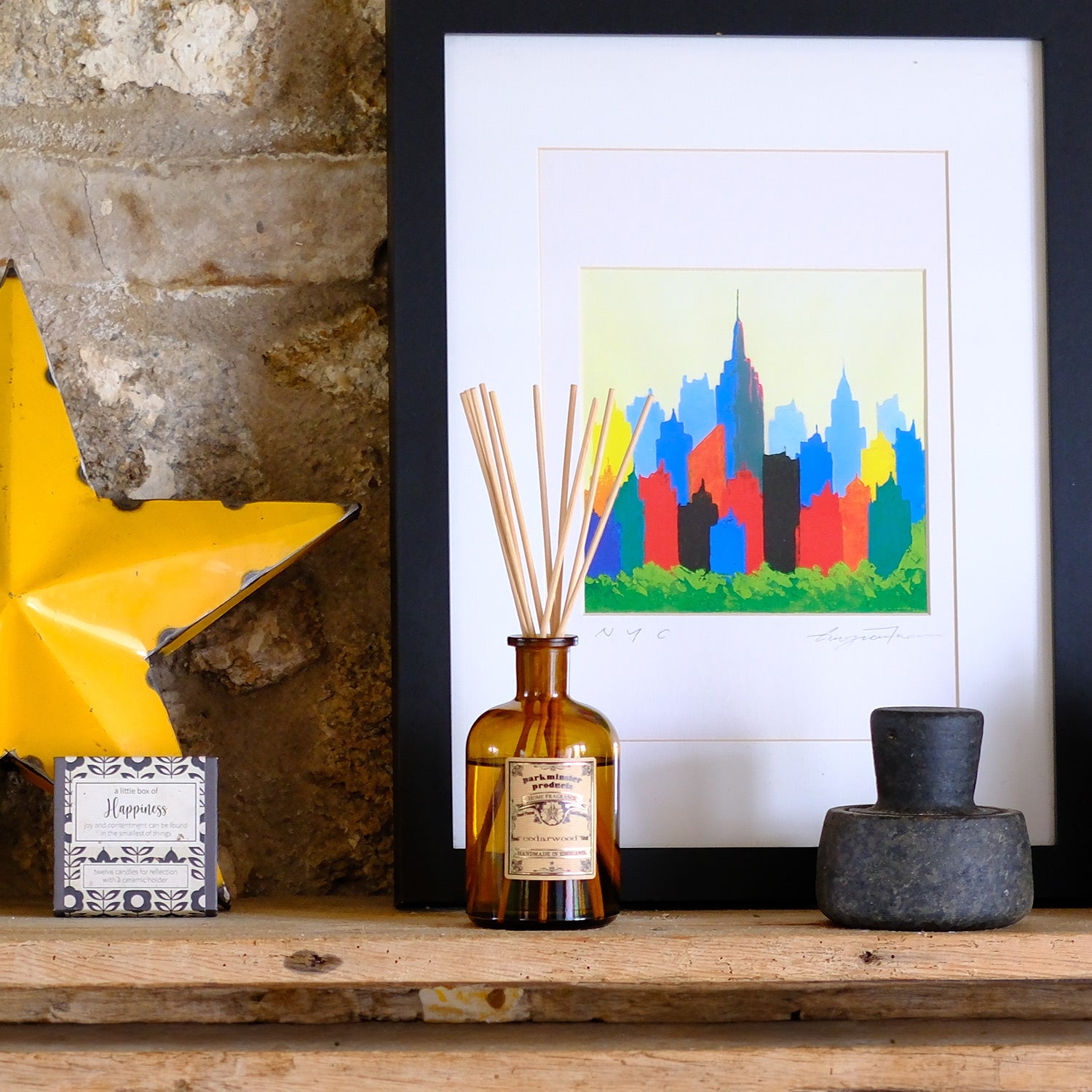 00ml Cedarwood Reed Diffuser by Parkminster Home Fragrance, part of the Apothecary Collection, handcrafted in Cornwall
