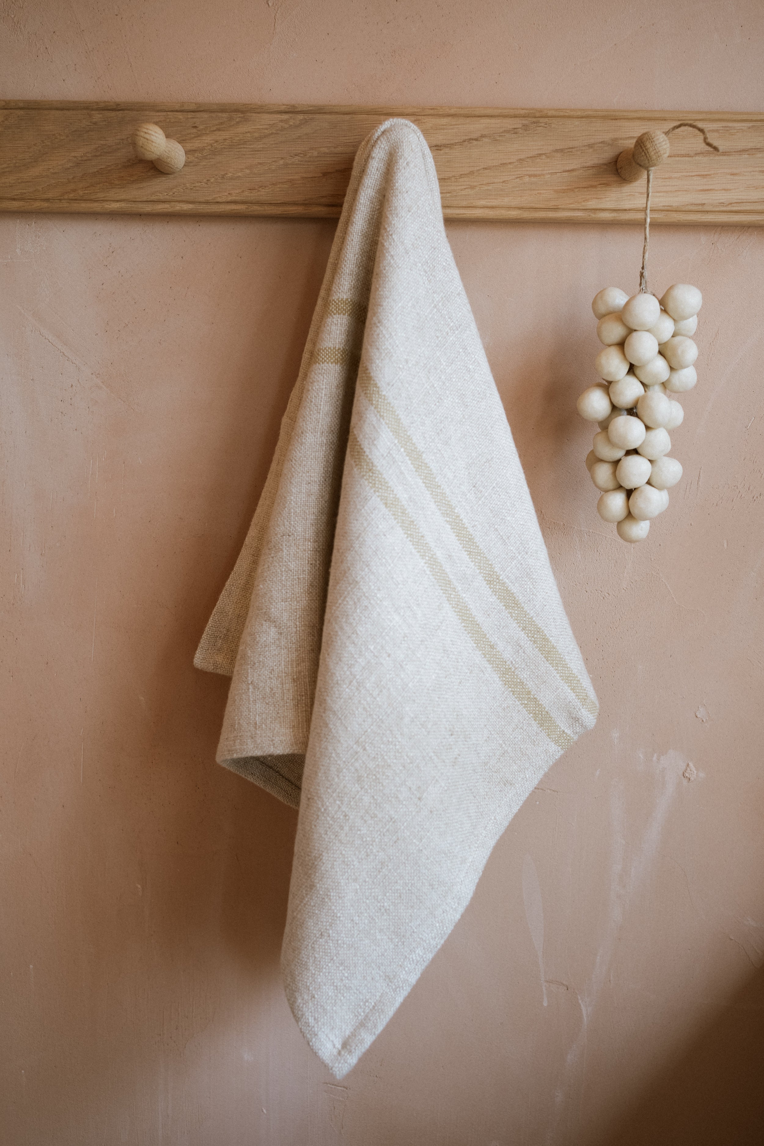 The Timeless Linen Hand/ Tea Towel Antique Cream 50x80cm curated home decor piece by Parkminster Living