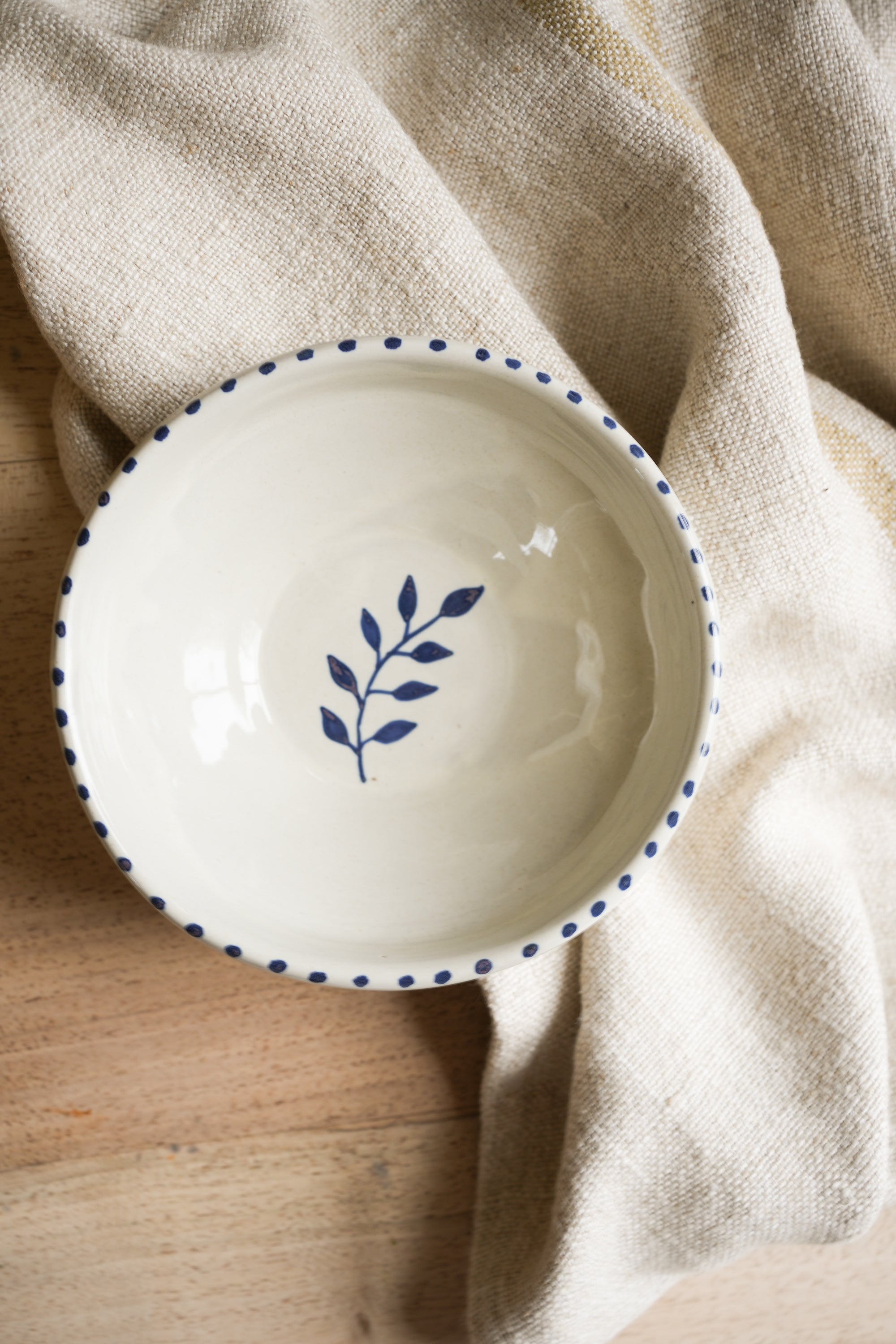 Hand Painted Botanic Snack Bowl - Ink curated home decor piece by Parkminster Living