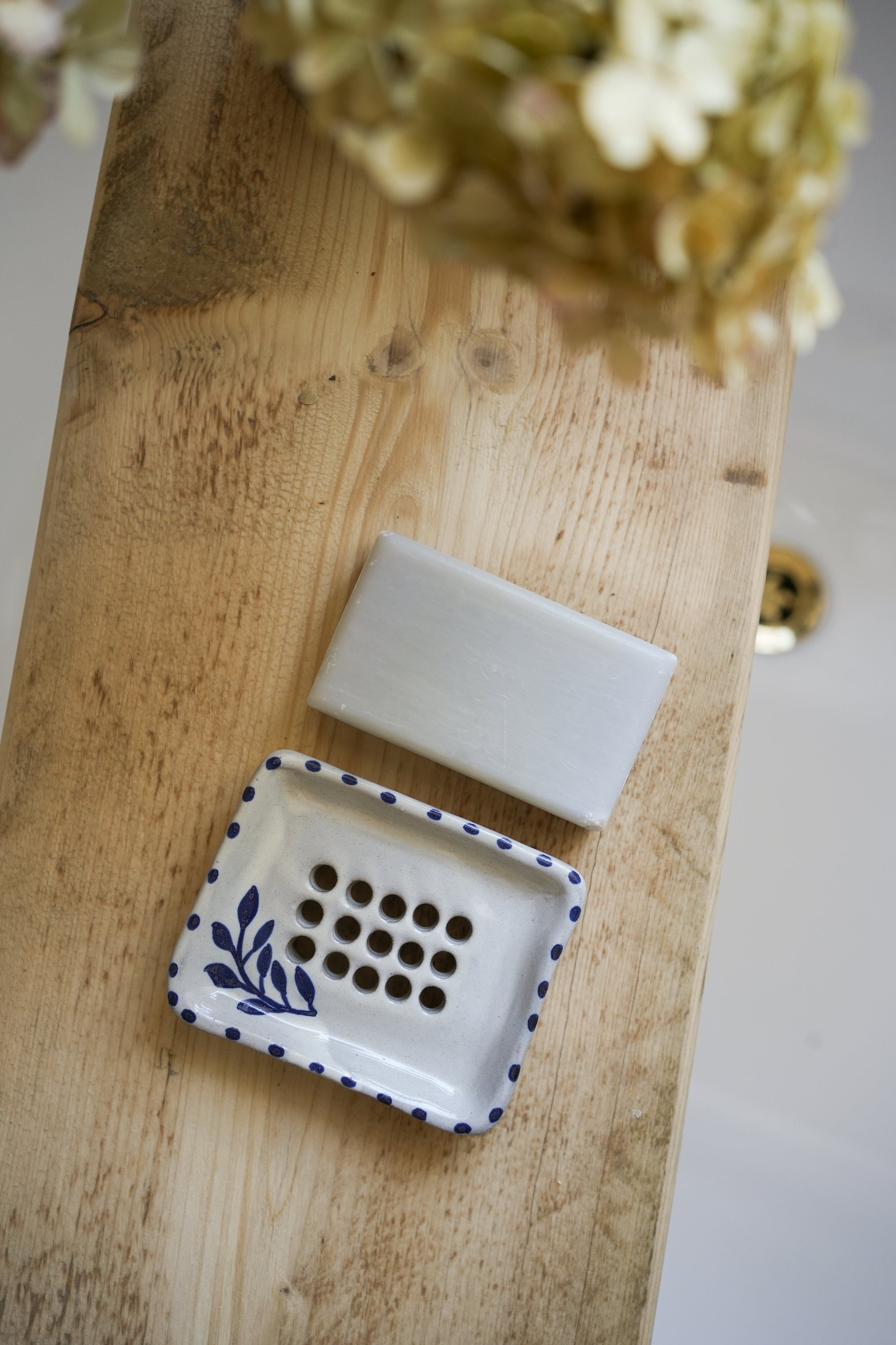Hand Painted Botanic Soap Dish - Ink curated home decor piece by Parkminster Living