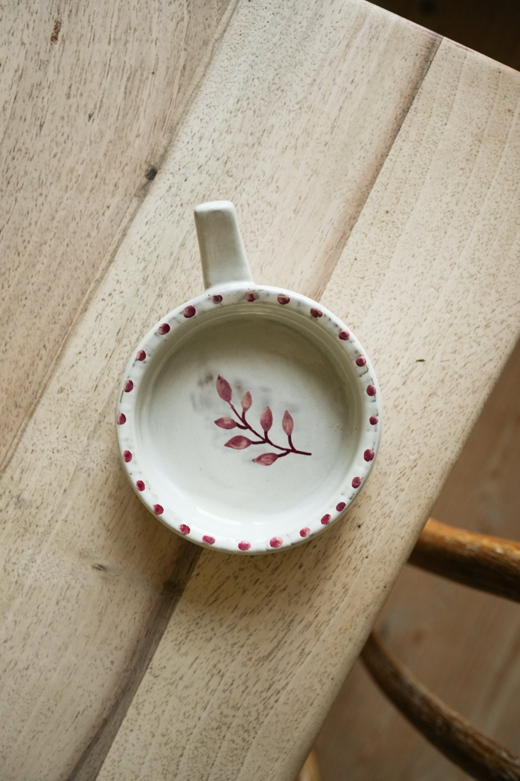 Hand Painted Botanic Olive Dish- Brick curated home decor piece by Parkminster Living