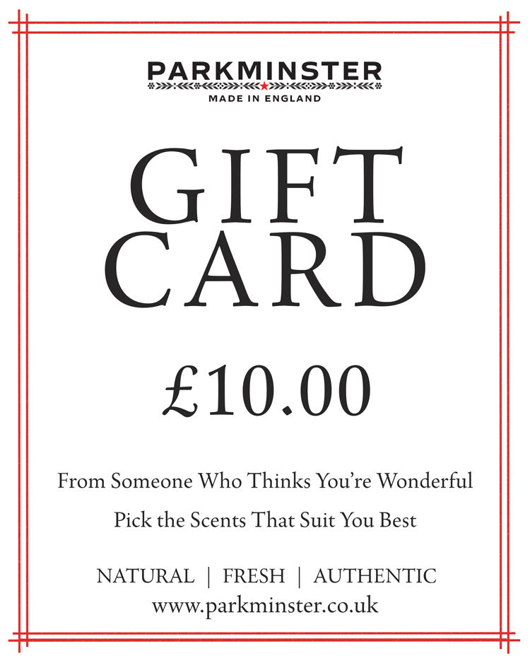 Parkminster Gift Card – £10 candle gift card to spend on natural candles and home fragrance.