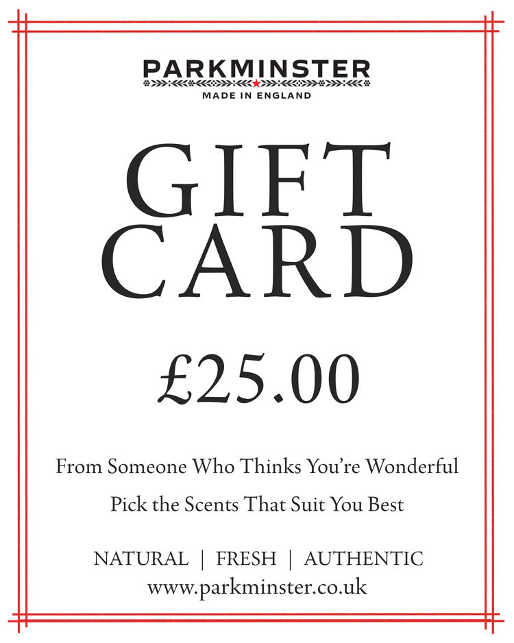 £25 Parkminster Gift Card – treat someone to handcrafted candles and botanical home scents.