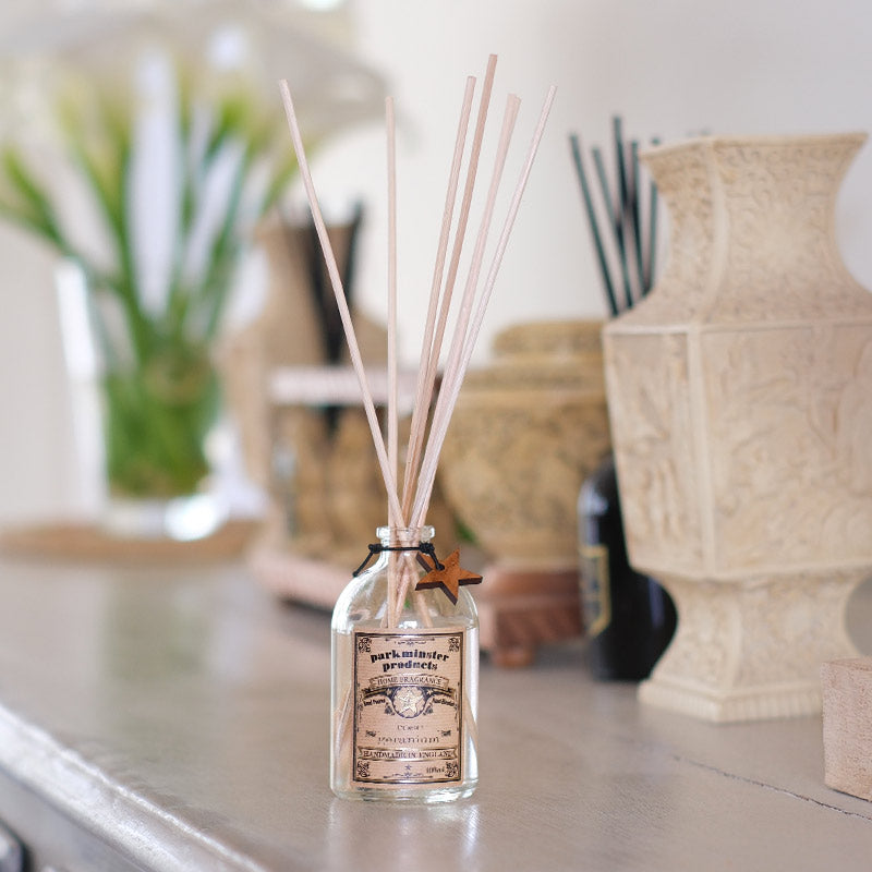 Rose Geranium essential oils scented Reed Diffuser 100ml 3.3fl oz Hand Blended and Hand Poured in Cornwall Sussex by Parkminster