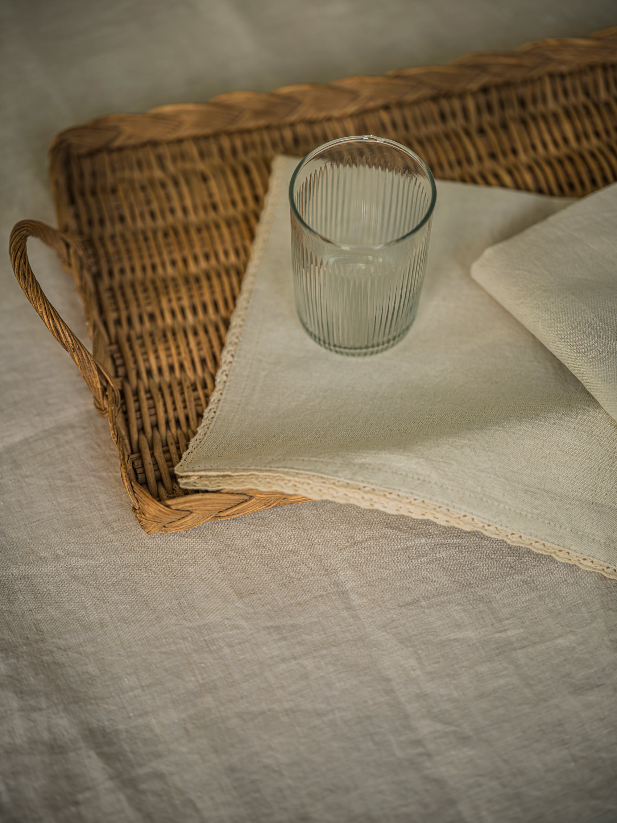 Handblown Glass Tumbler - Reeded curated home decor piece by Parkminster Living