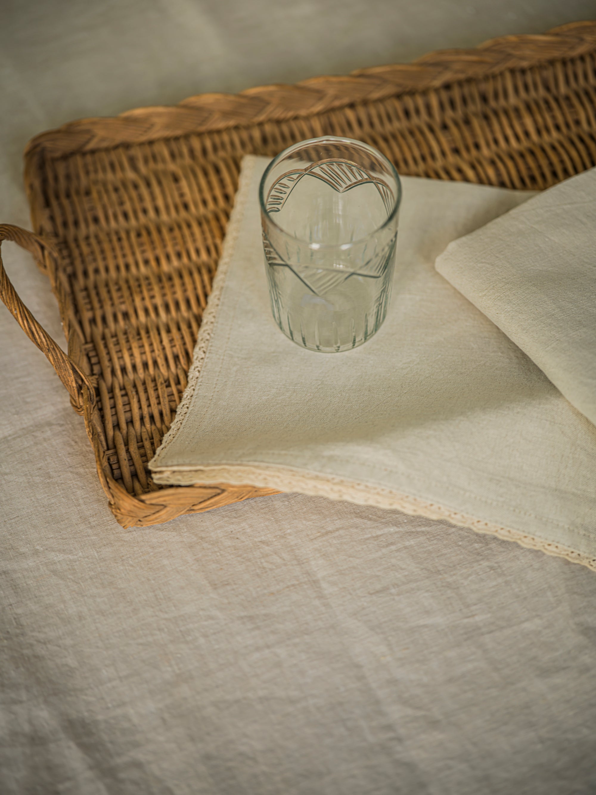 Handblown Glass Tumbler - Scalloped curated home decor piece by Parkminster Living