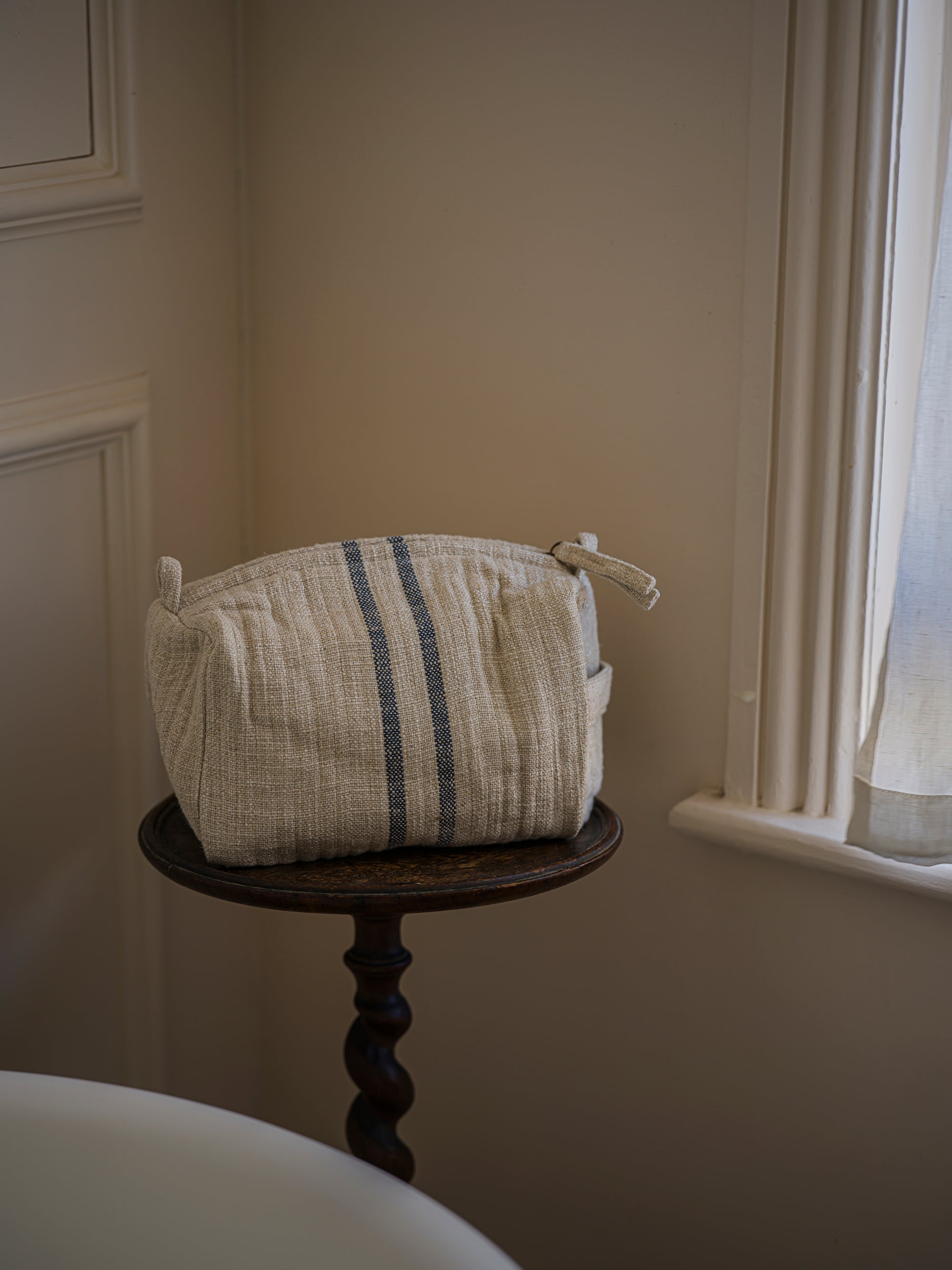 Timeless Linen Wash Bag - Blue curated home decor piece by Parkminster Living