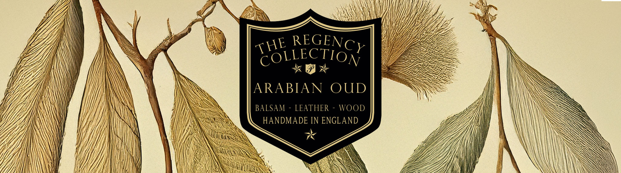 Arabian Oud from Parkminster’s Regency Collection—an opulent blend of natural oud, amber, and exotic spices for a rich, smoky home fragrance.