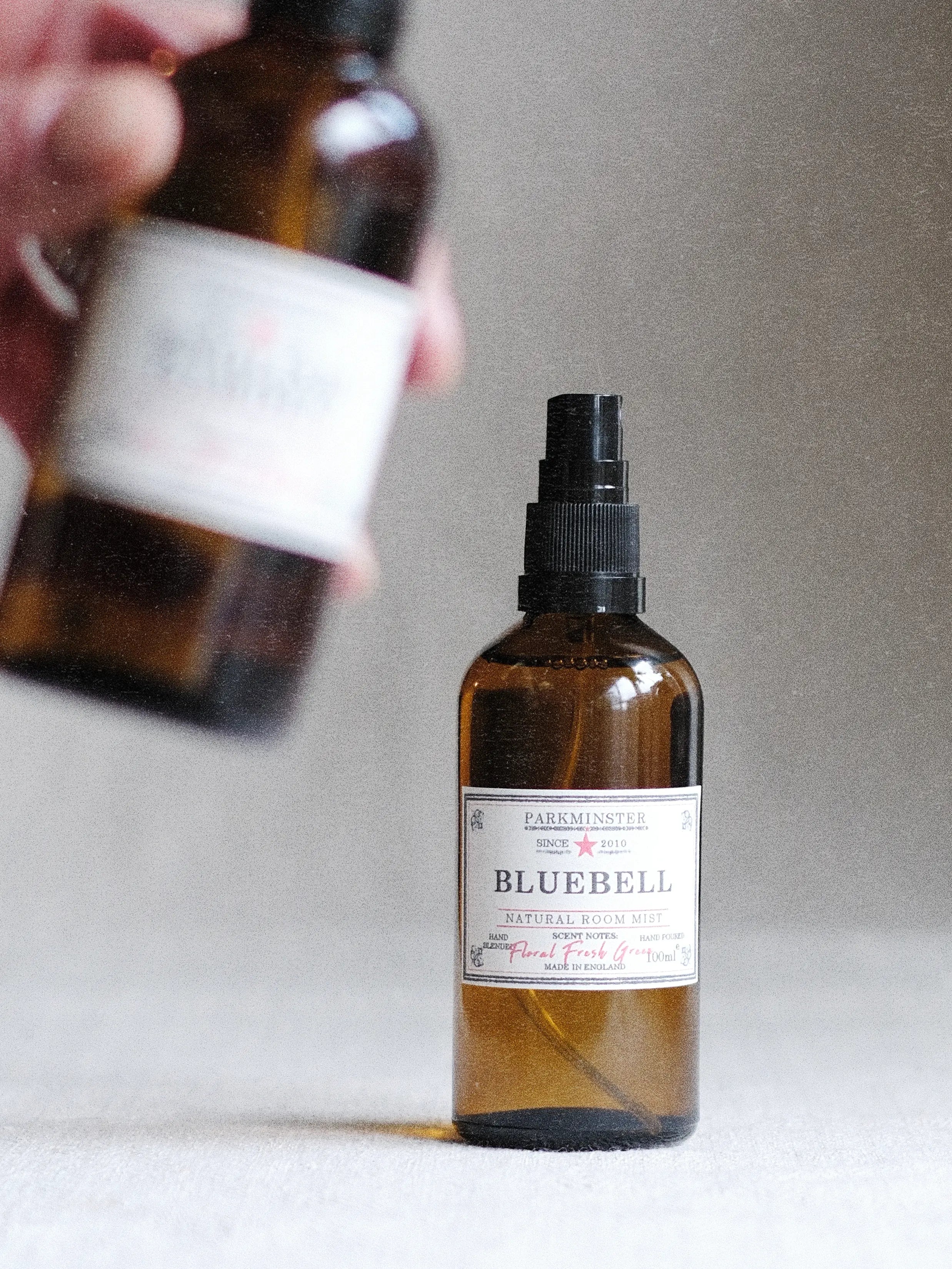 Natural Bluebell room spray by Parkminster with a delicate floral scent to uplift and refresh living spaces