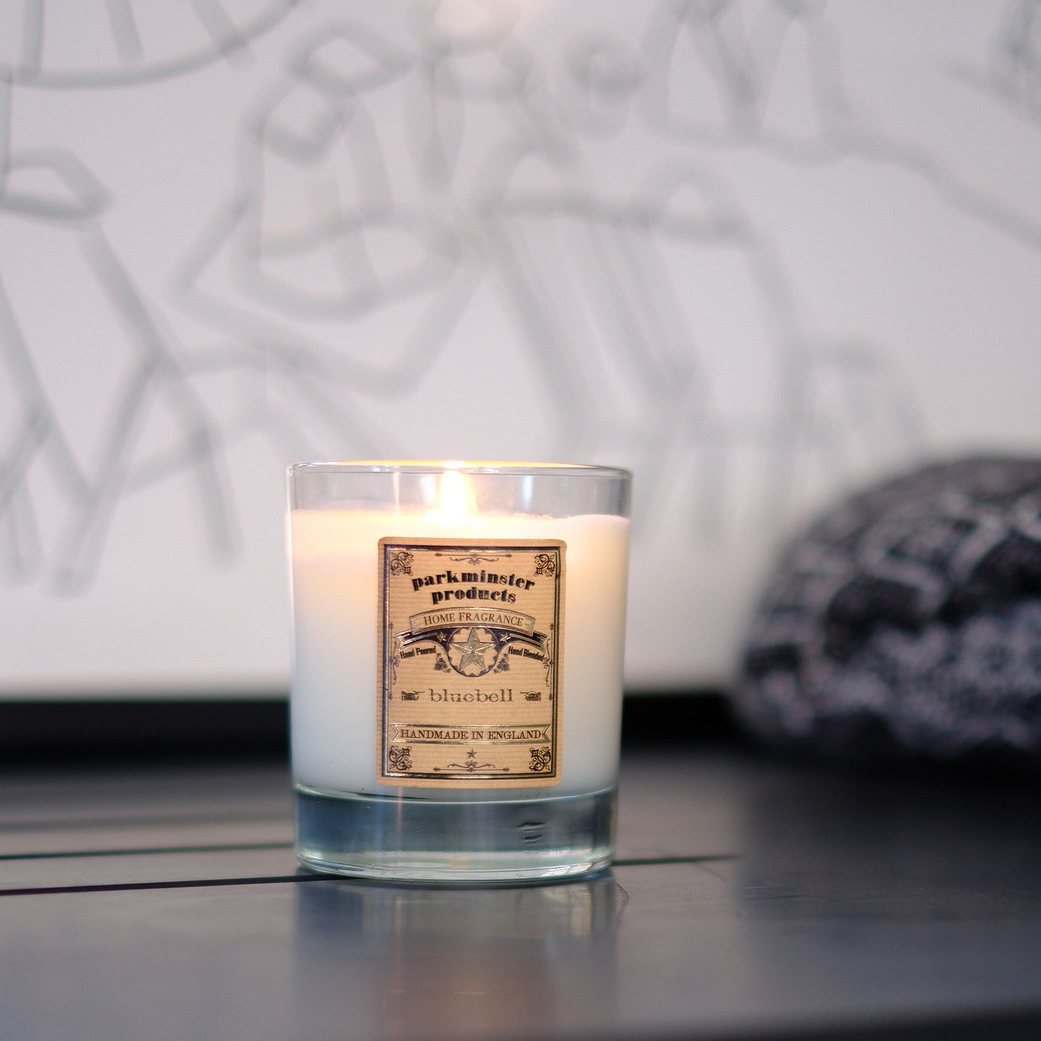 Parkminster's handcrafted large votive soy wax candles in exclusive bluebell scent, made in our Cornish workshop by skilled craftspeople.