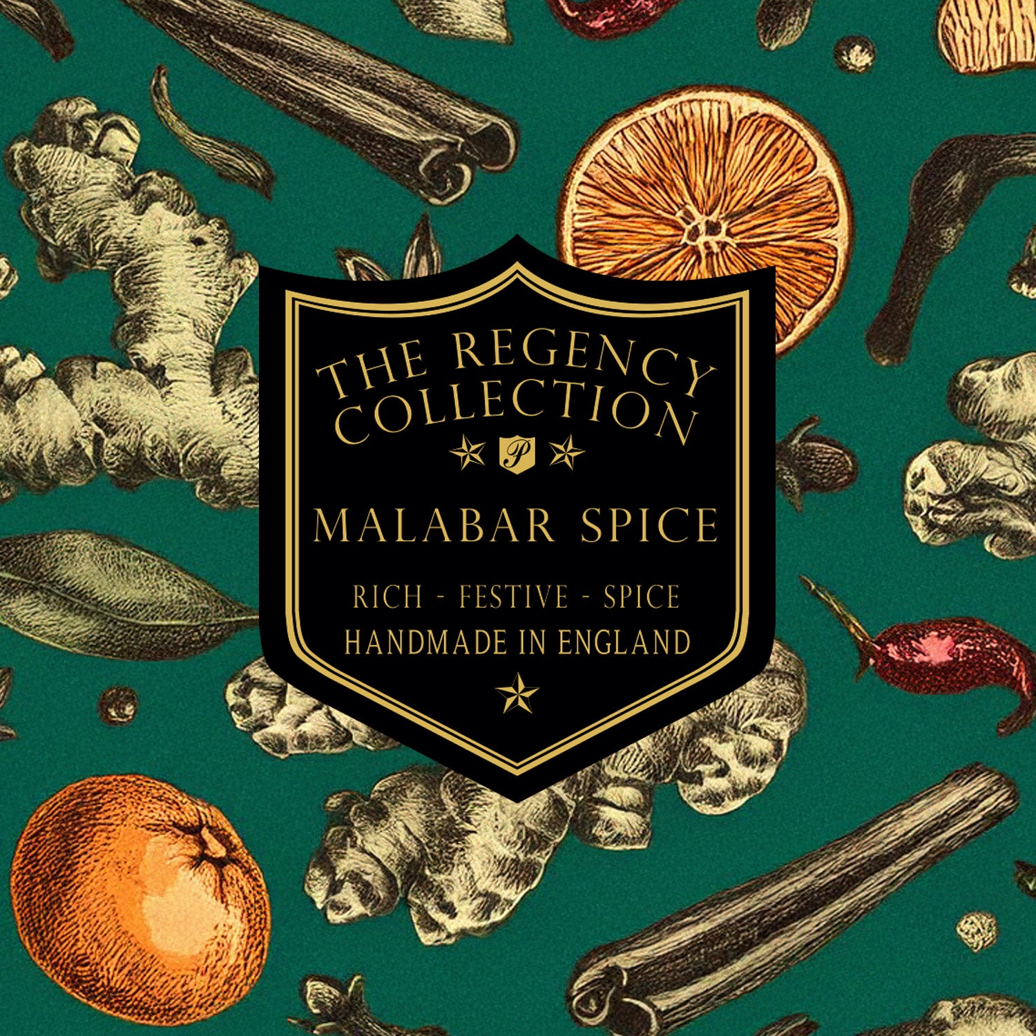 Parkminster Malabar Spice Home Fragrance – Soy candles, reed diffusers, and room mists in a luxurious, festive blend of cinnamon, ginger, and orange.