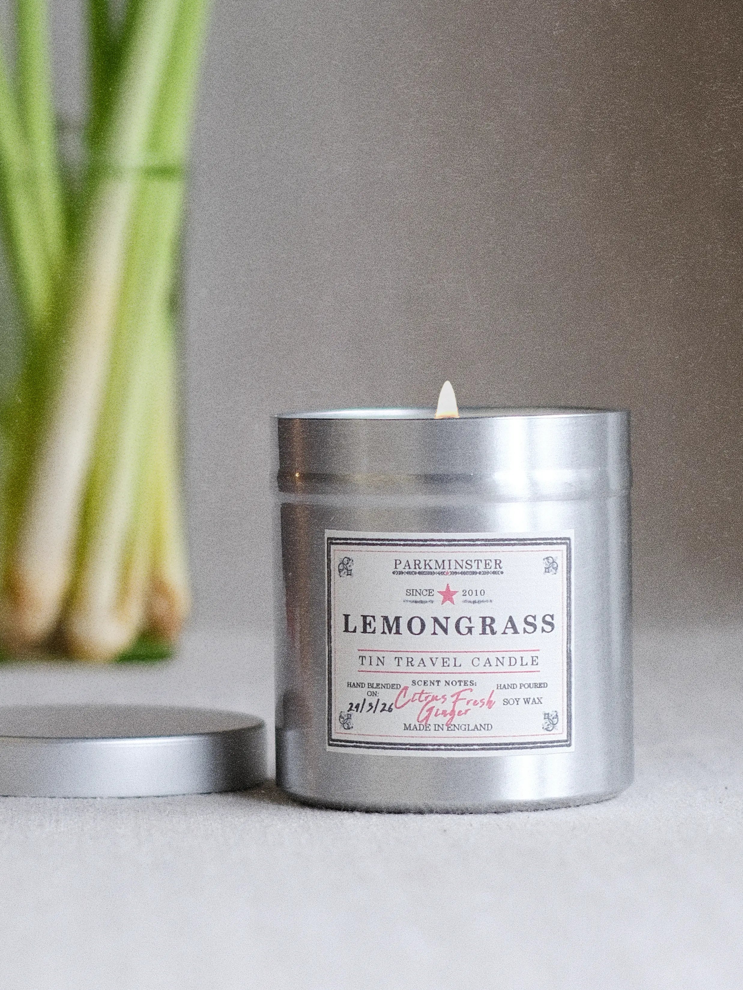 Lemongrass - Scented Tin Candle