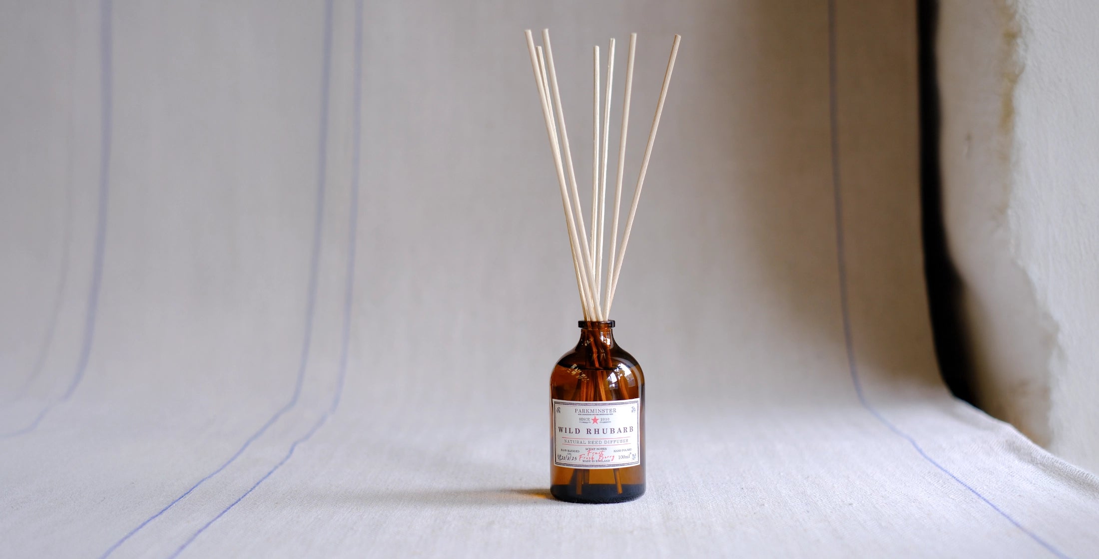 Parkminster natural reed diffusers – plant-based, hand-blended and hand-poured home fragrance made to order in England