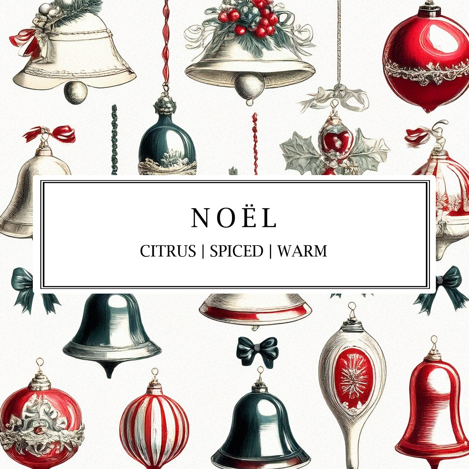 Parkminster Noël Reed Diffuser and Candle gift set — natural Christmas fragrances with citrus, spice, and warmth, beautifully handmade for festive gifting.