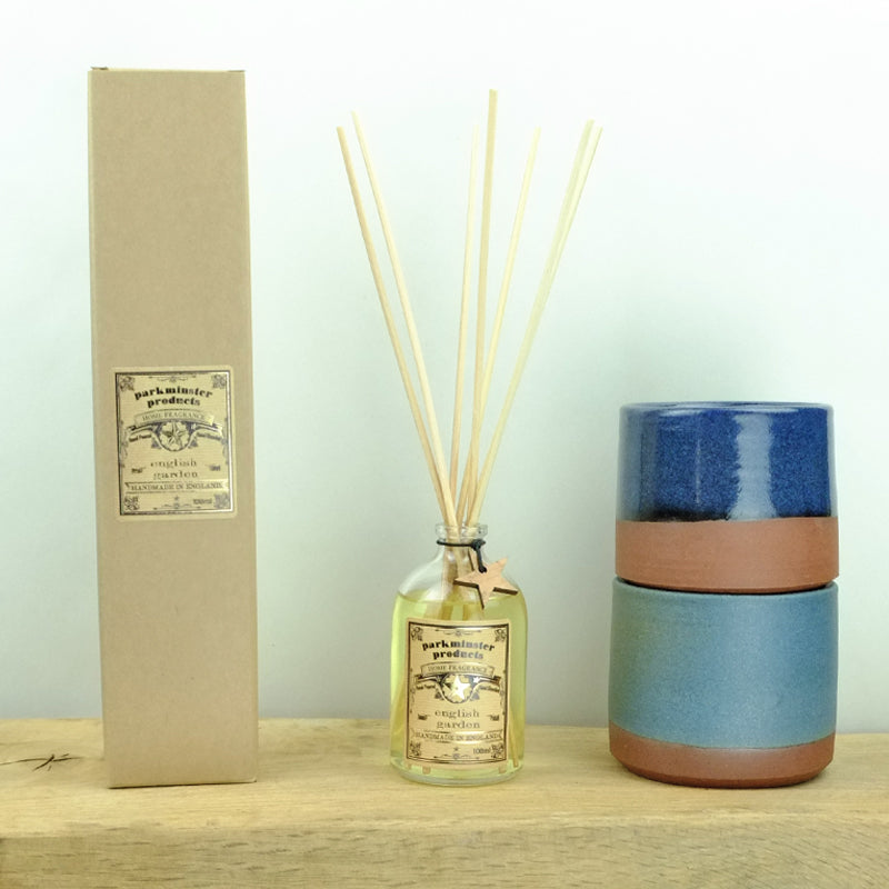 Parkminster English Garden scented Reed Diffuser 100ml 3.3fl oz Hand Blended and Hand Poured by Us in Cornwall & Sussex