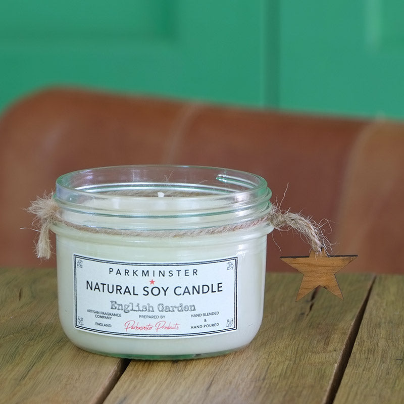 English Garden - Vintage Star Jar Candle - 280g / 9.8oz ℮ by Parkminster Home Fragrance Company