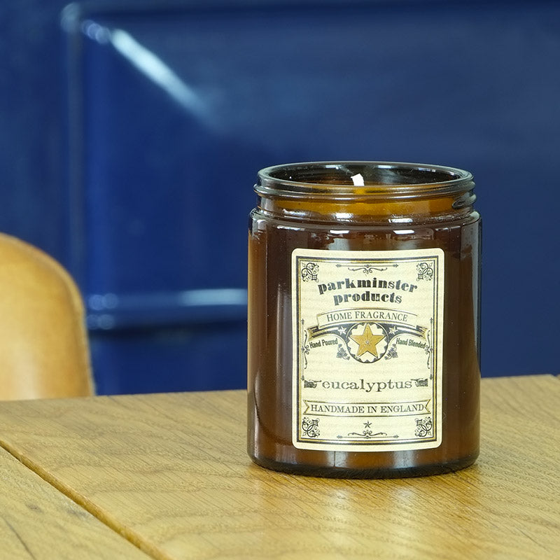 Eucalyptus Scented Jar Candle 180g - Parkminster Home Fragrance Company - Made in England