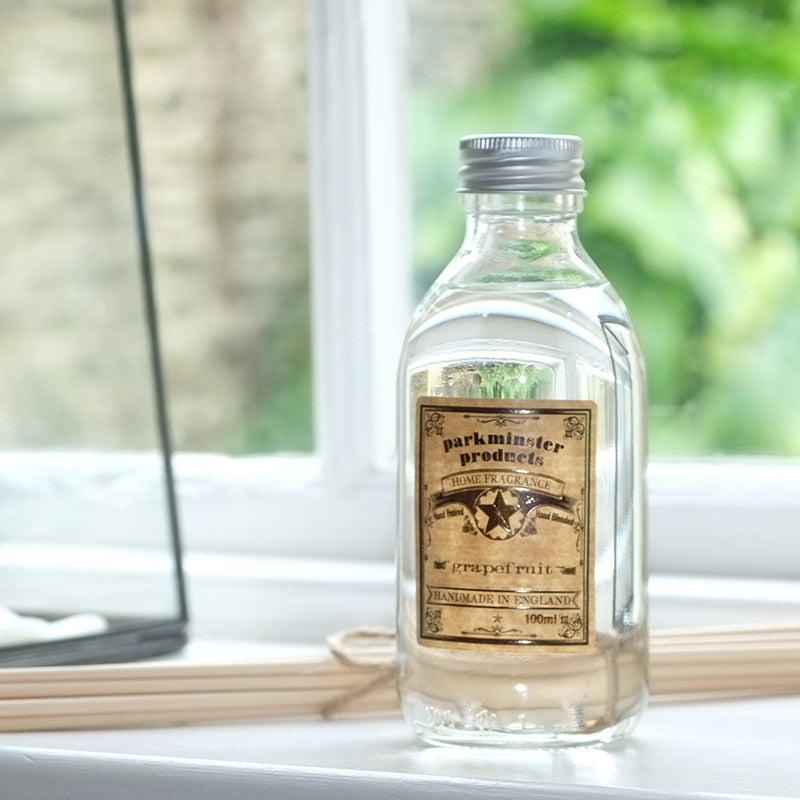 Grapefruit scented Reed Diffuser Refill 200ml 6.6fl oz By Parkminster Home Fragrance Company Cornwall