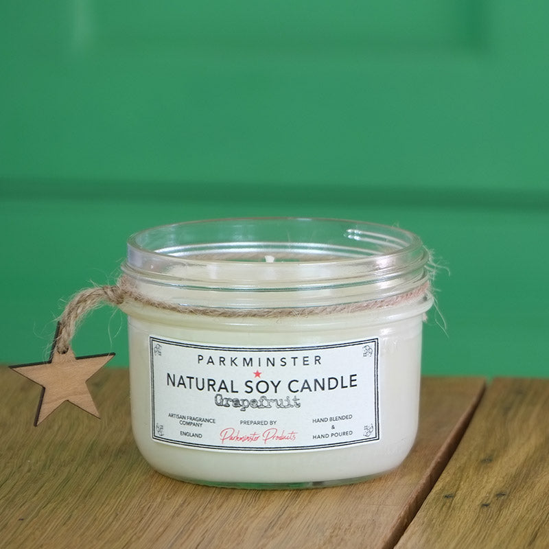 Grapefruit Scented Candle by Parkminster - Vintage Star Jar Candle 280g