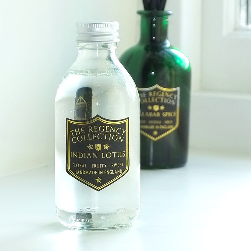 Indian Lotus - Reed Diffuser Refill - 200ml / 6.6 fl oz ℮ - Regency Collection by Parkminster Home Fragrance Company England