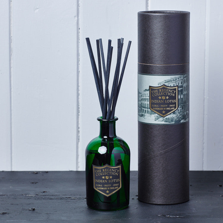 Indian Lotus Reed Diffuser - Regency Collection - Beautifully Scented Candles, Reed Diffusers for your home or office - Parkminster Products - Beautifully Scented Gifts for the Home