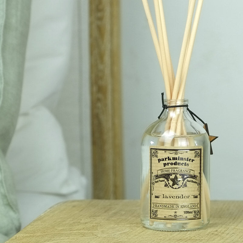 Lavender scented Reed Diffuser 100ml 3.3fl oz Hand Blended and Hand Poured in Cornwall Sussex by Parkminster