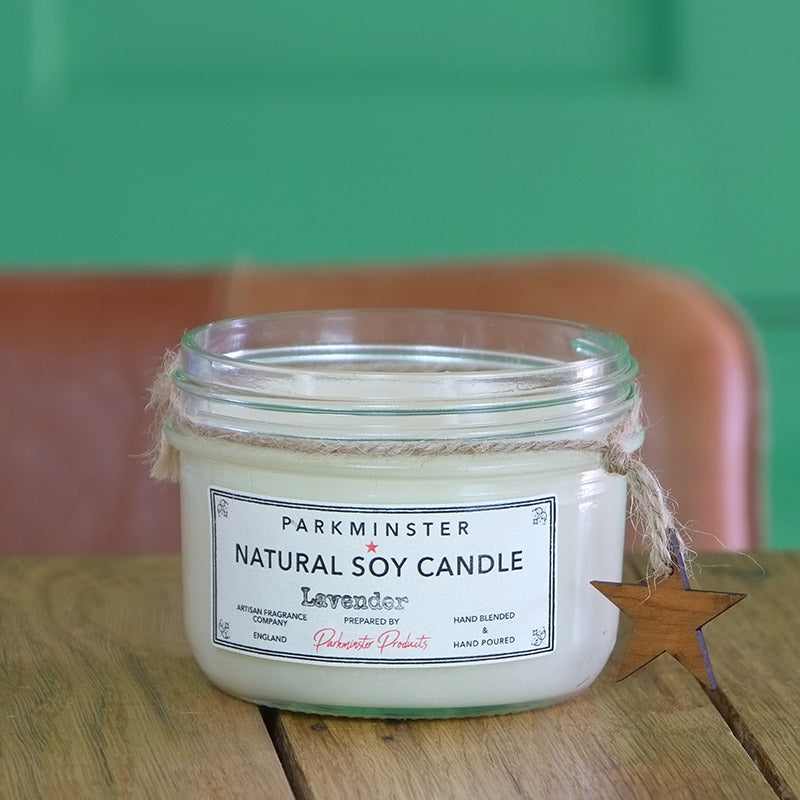 Lavender - Vintage Star Jar Candle - 280g - 100% Essential Oil Blend - Hand Made by Parkminster Scented Candle Company