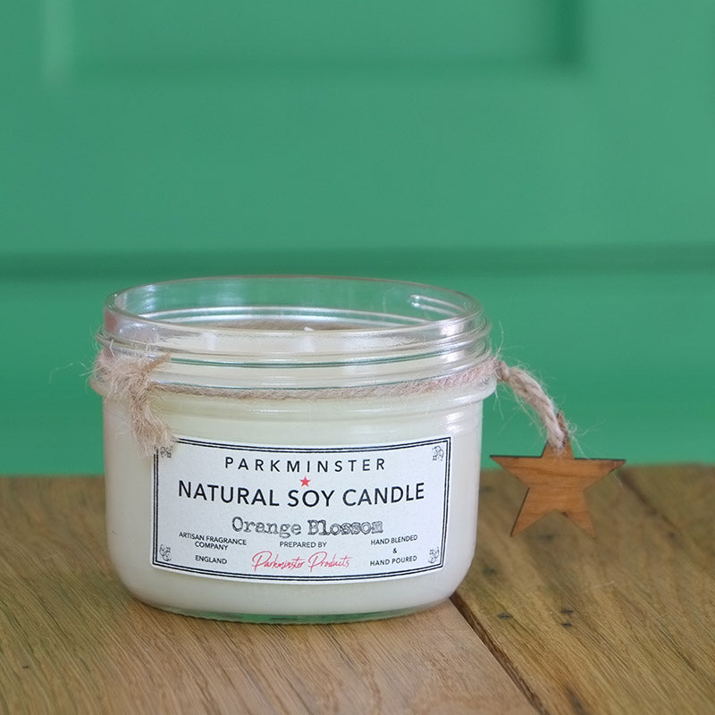 Orange Blossom - Vintage Star Jar Candle 280g - By Parkminster Scented Candle Company