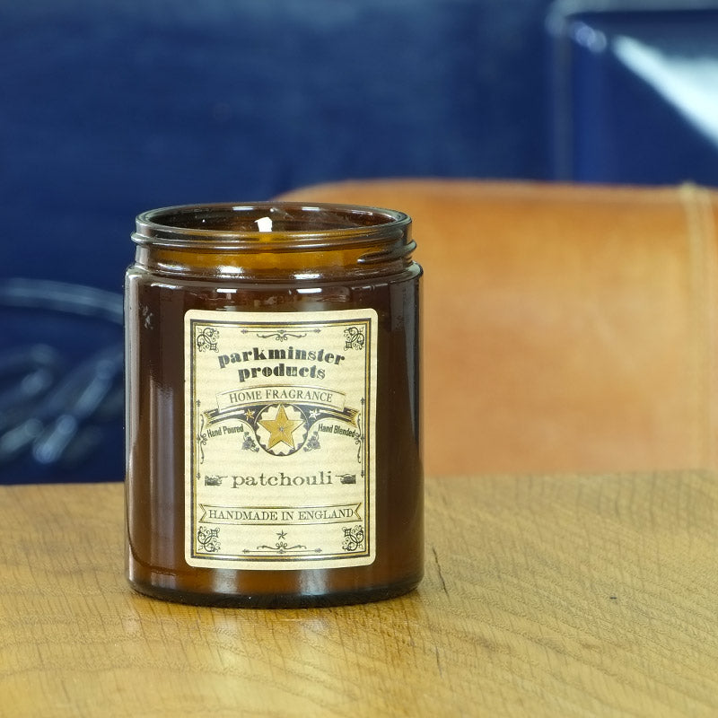 Patchouli Scented Jar Candle 180g - Parkminster Home Fragrance Company - Made in England
