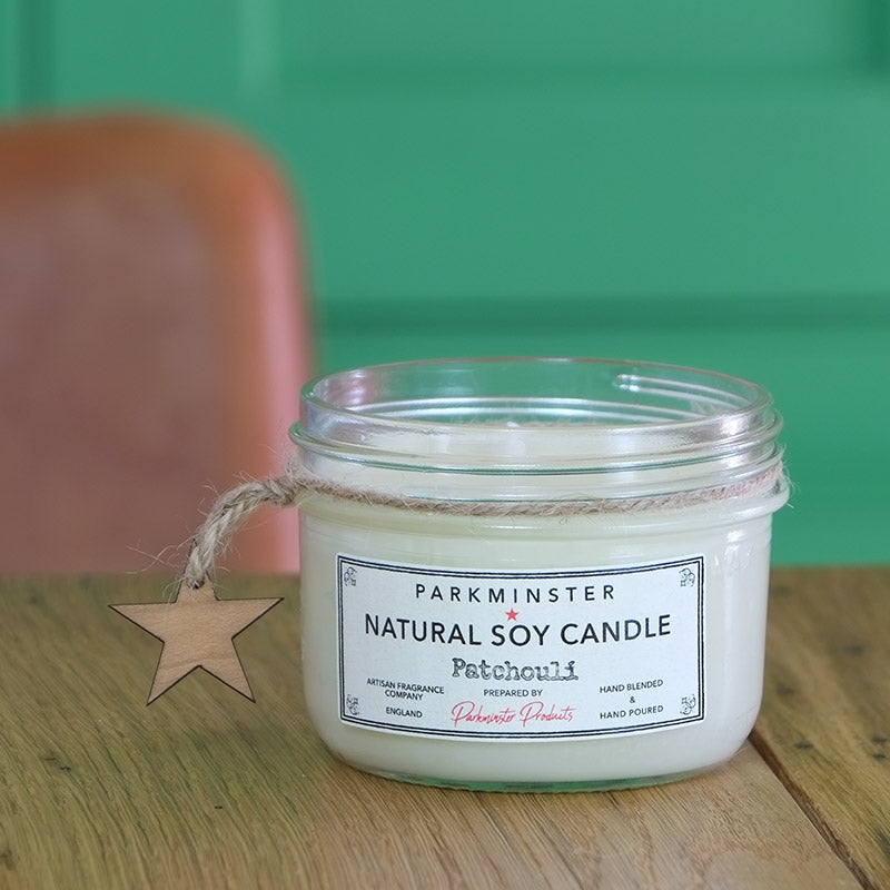 Patchouli - Vintage Star Jar Candle - 280g - by Parkminster Candle Company