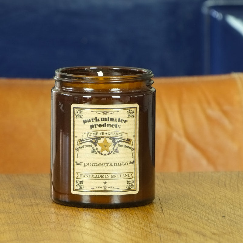 Pomegranate Scented Jar Candle 180g - Parkminster Home Fragrance Company - Made in England