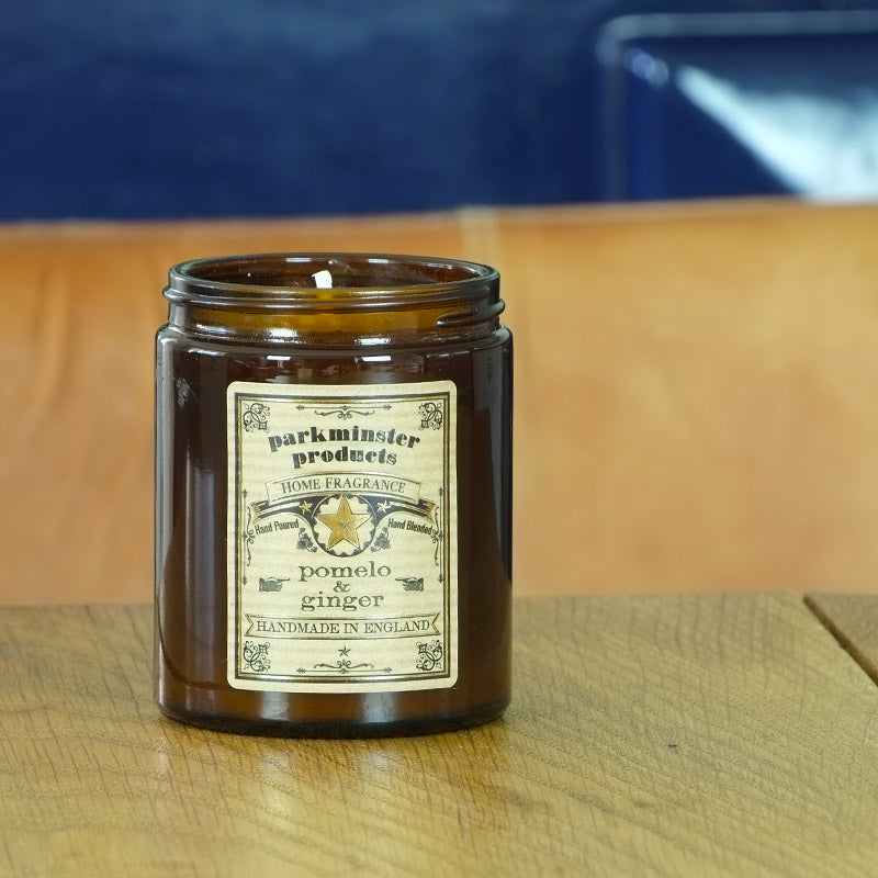 Pomelo & Ginger Scented Jar Candle 180g - Parkminster Home Fragrance Company - Made in England