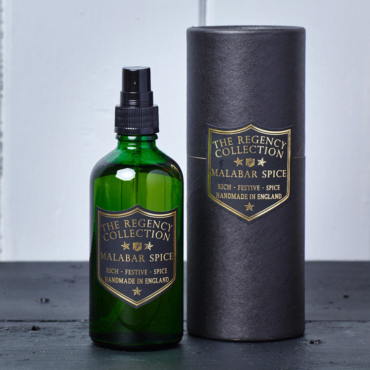 Malabar Spice Room Spray - Regency Collection (100ml) - Beautifully Scented Candles, Reed Diffusers for your home or office - Parkminster