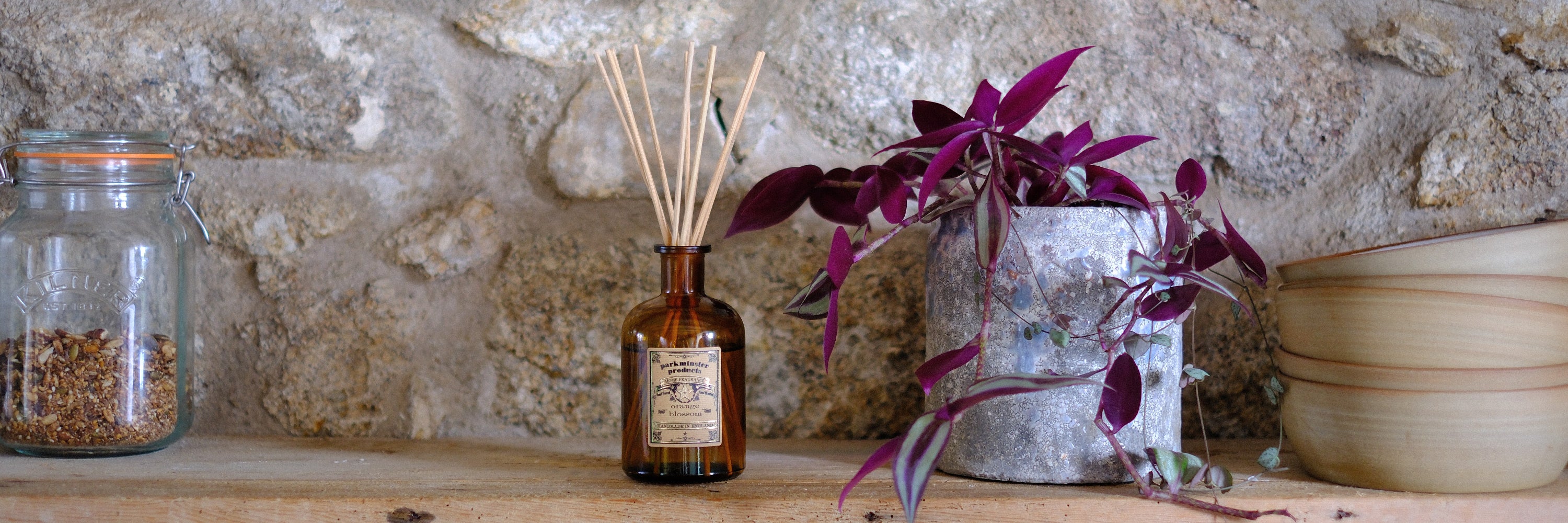 Amber Jar Reed Diffusers 200ml by Parkminster Home Fragrance Company - Made by Hand in Cornwall