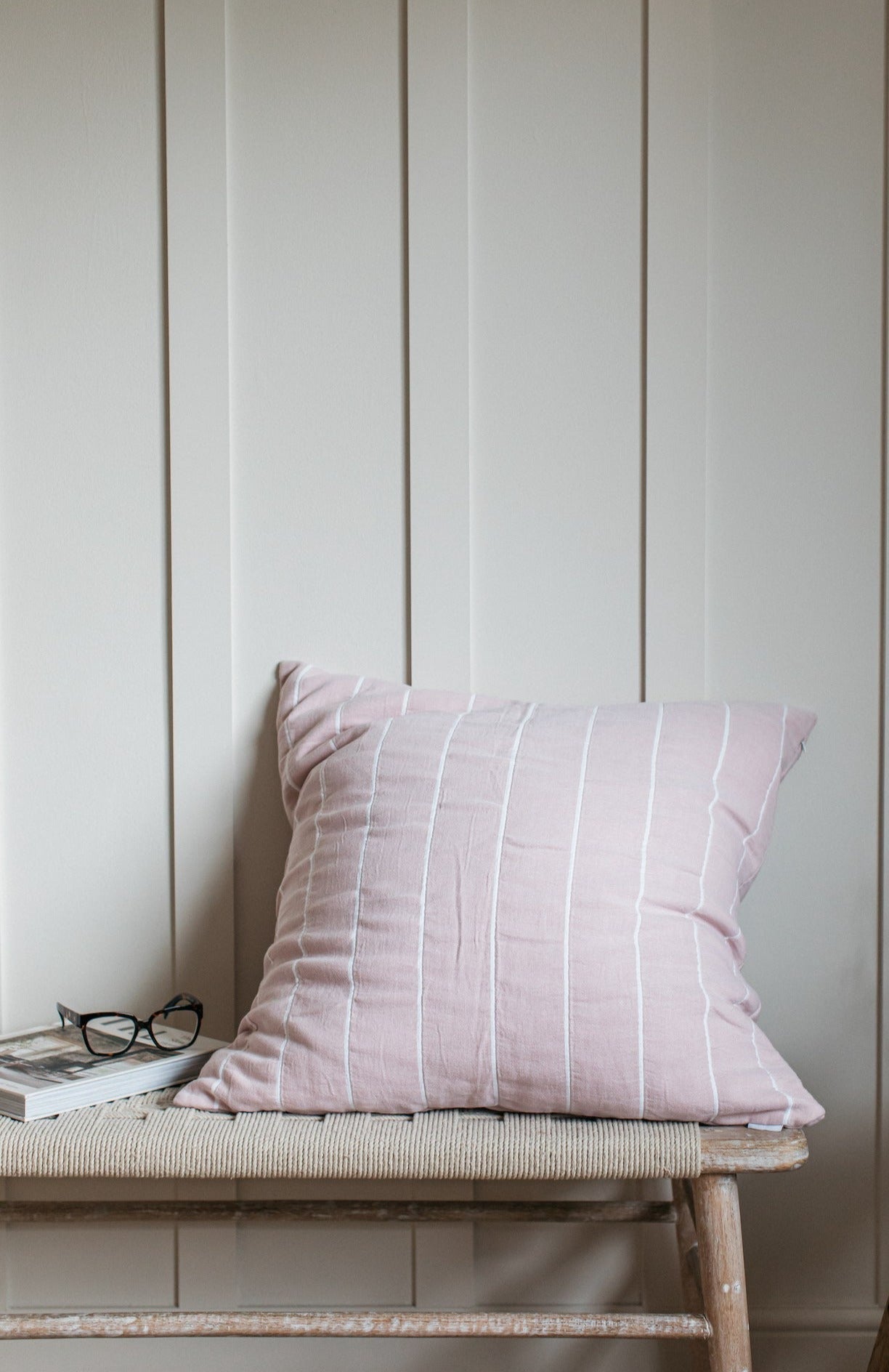 Hand Painted Breton Stripe Soap Dish - Brick home decor piece curated by Parkminster Living