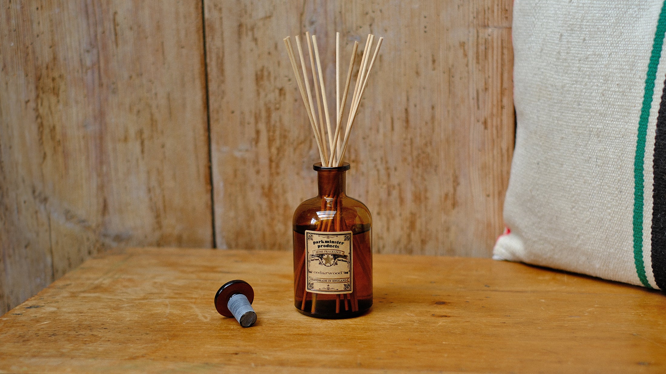 Amber Glass Reed Diffusers 200ml from the Apothecary Collection at Parkminster Home Fragrance Company - Hand Blended using Natural Plant Based ingredients in Cornwall