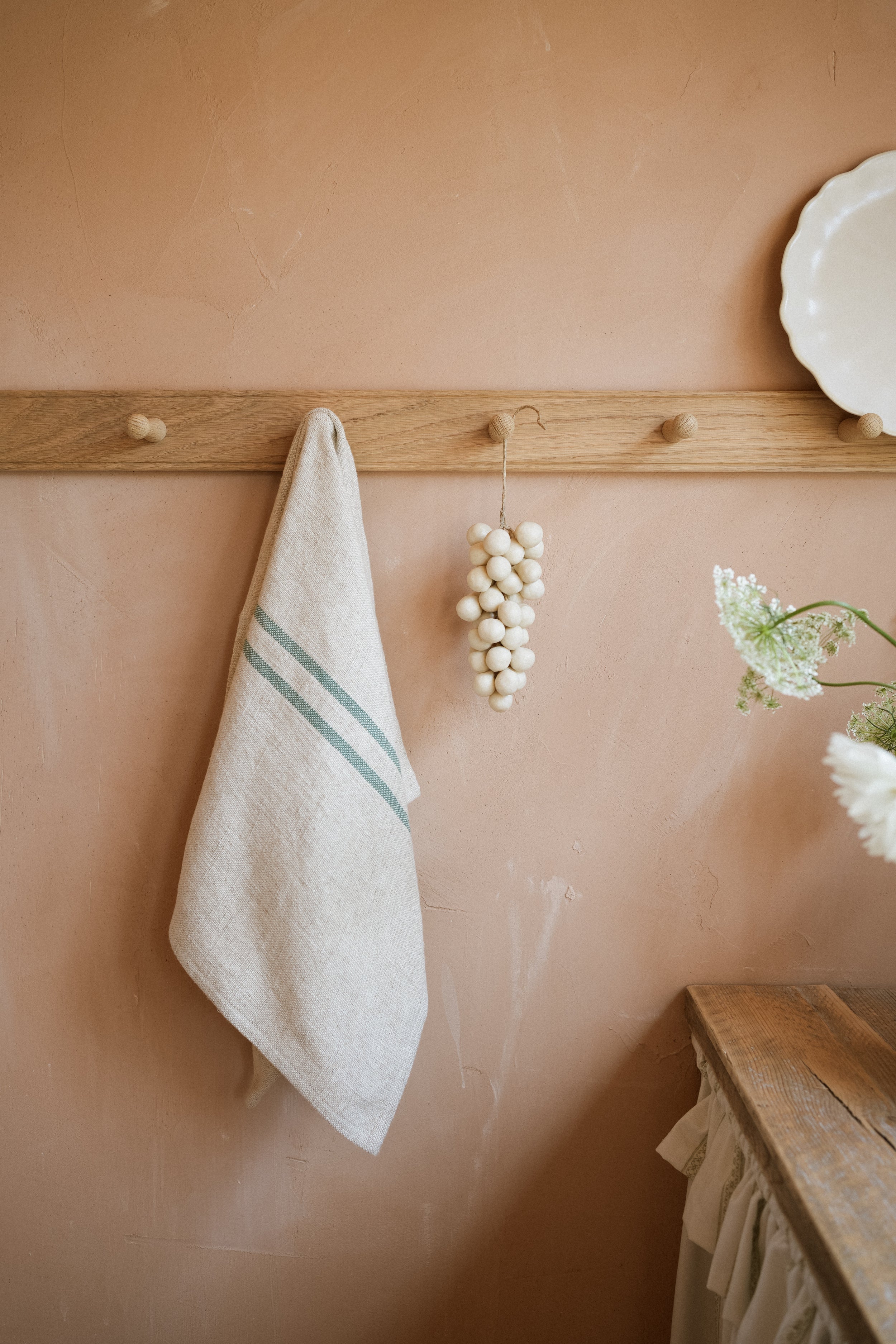 The Timeless Linen Hand/Tea Towel Green 50x80cm curated home decor piece by Parkminster Living