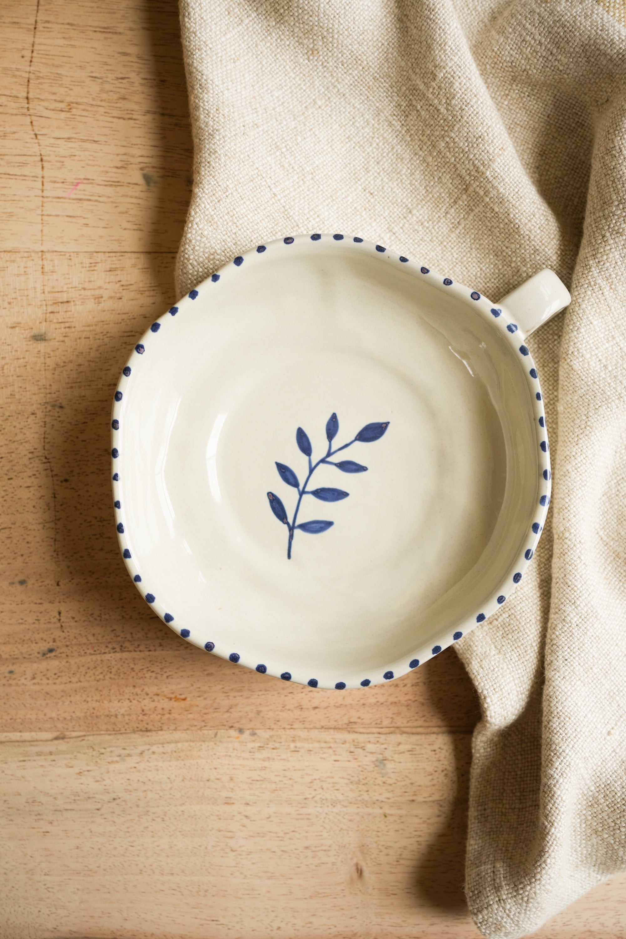 Hand Painted Botanic Dish - Ink curated home decor piece by Parkminster Living