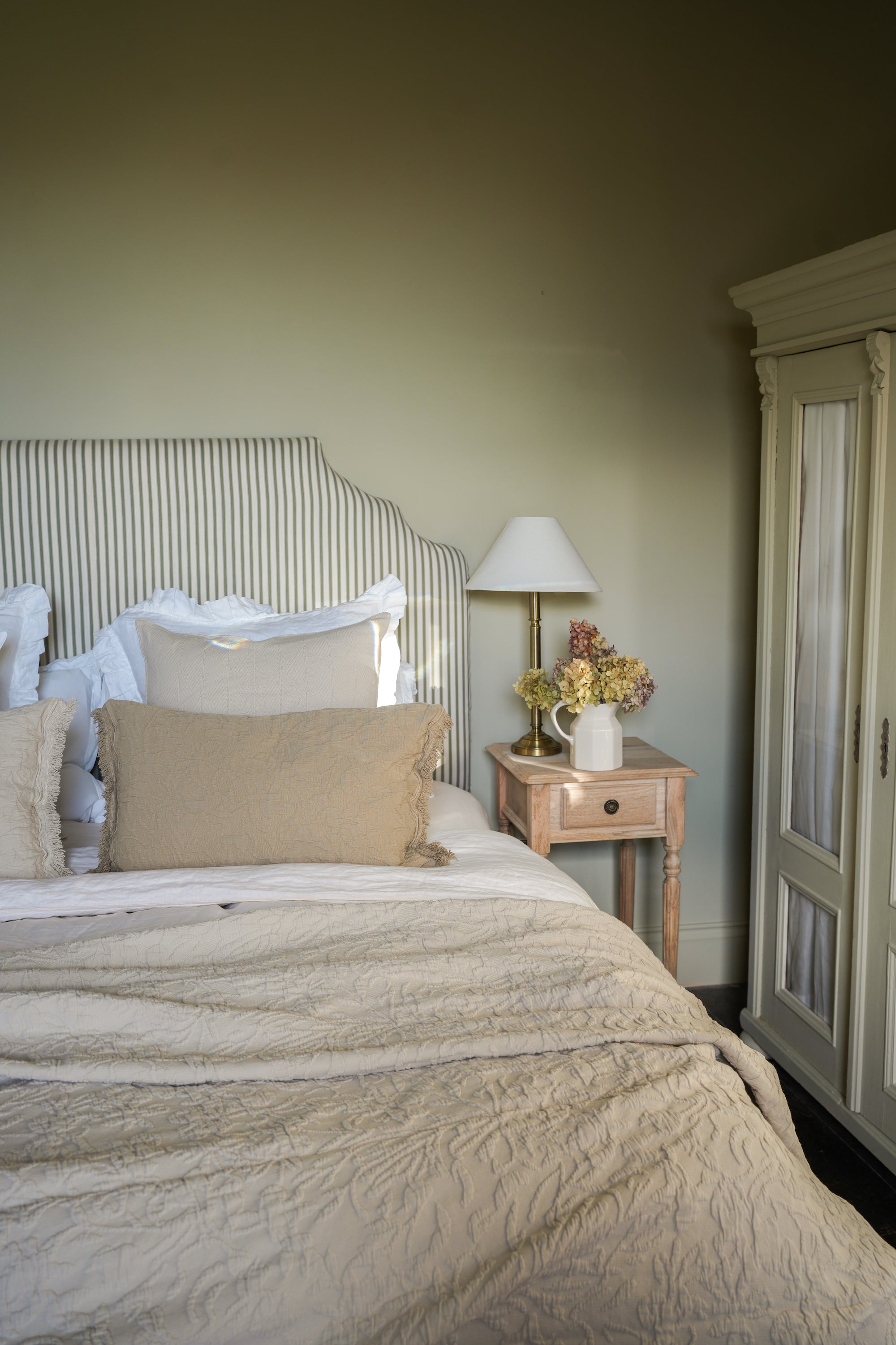 The Chatsworth Bedspread - Antique White 220 x 230cm curated home decor piece by Parkminster Living