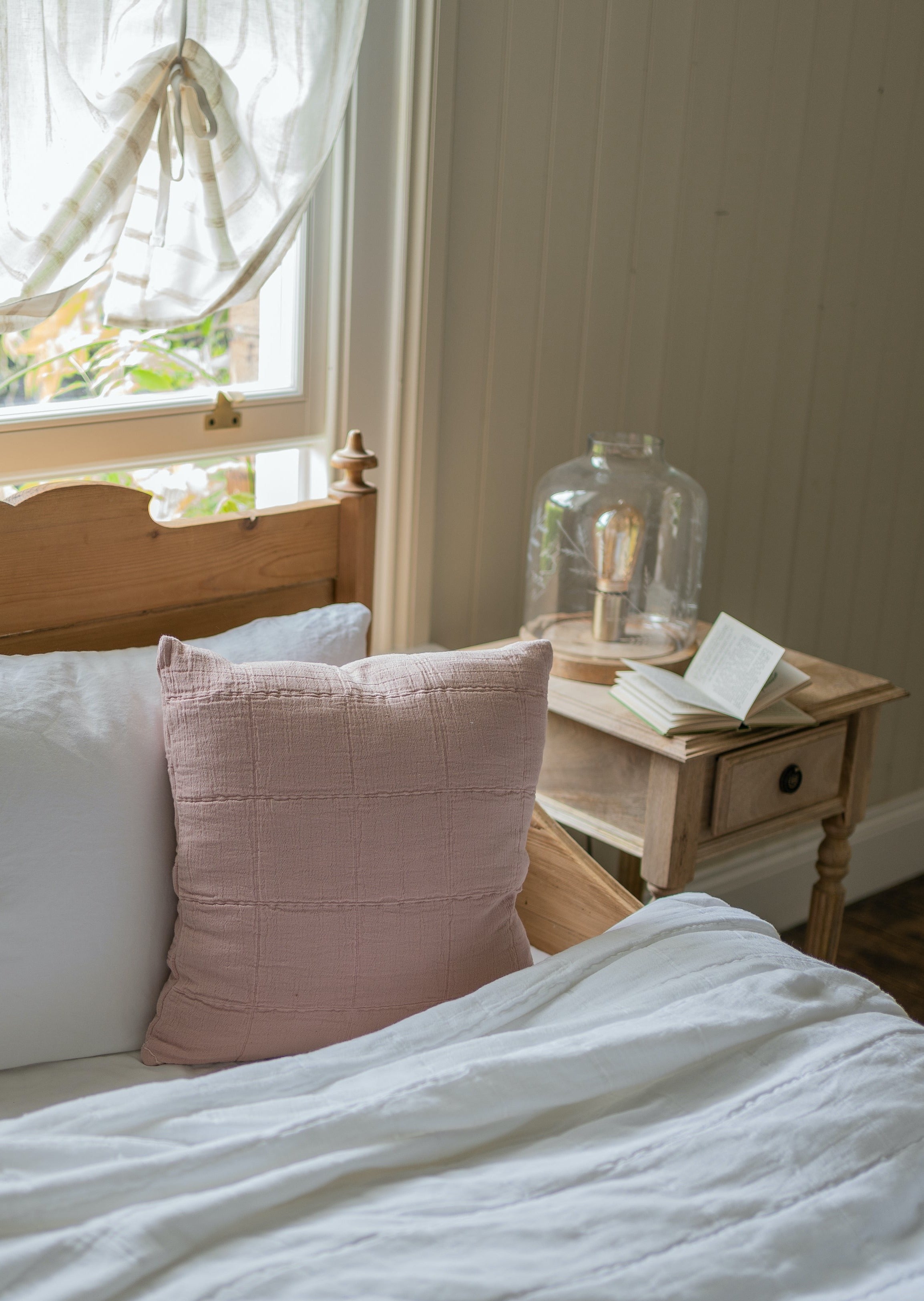 The Chatsworth Bedspread - Faded Olive 220 x 230cm home decor piece curated by Parkminster Living