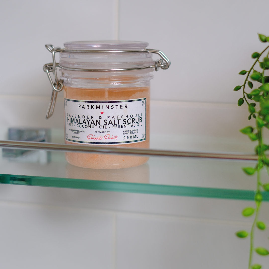 Himalayan Body Salt Scrub Jar- 250ml - Natural & Paraben Free - Parkminster - Beautifully Scented Candles & Reed Diffusers for the Home