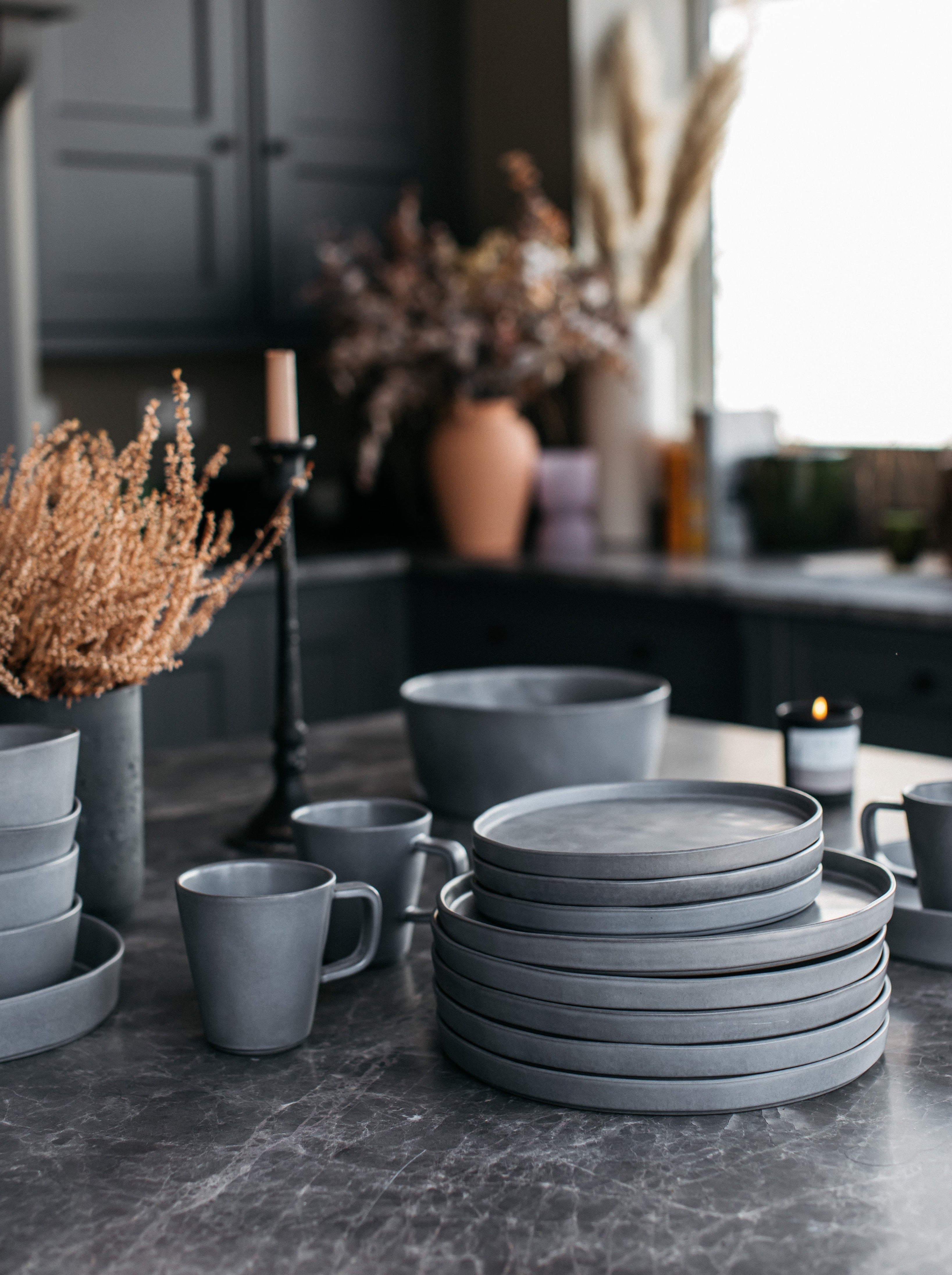Hand Painted Breton Stripe Dish - Brick home decor piece curated by Parkminster Living