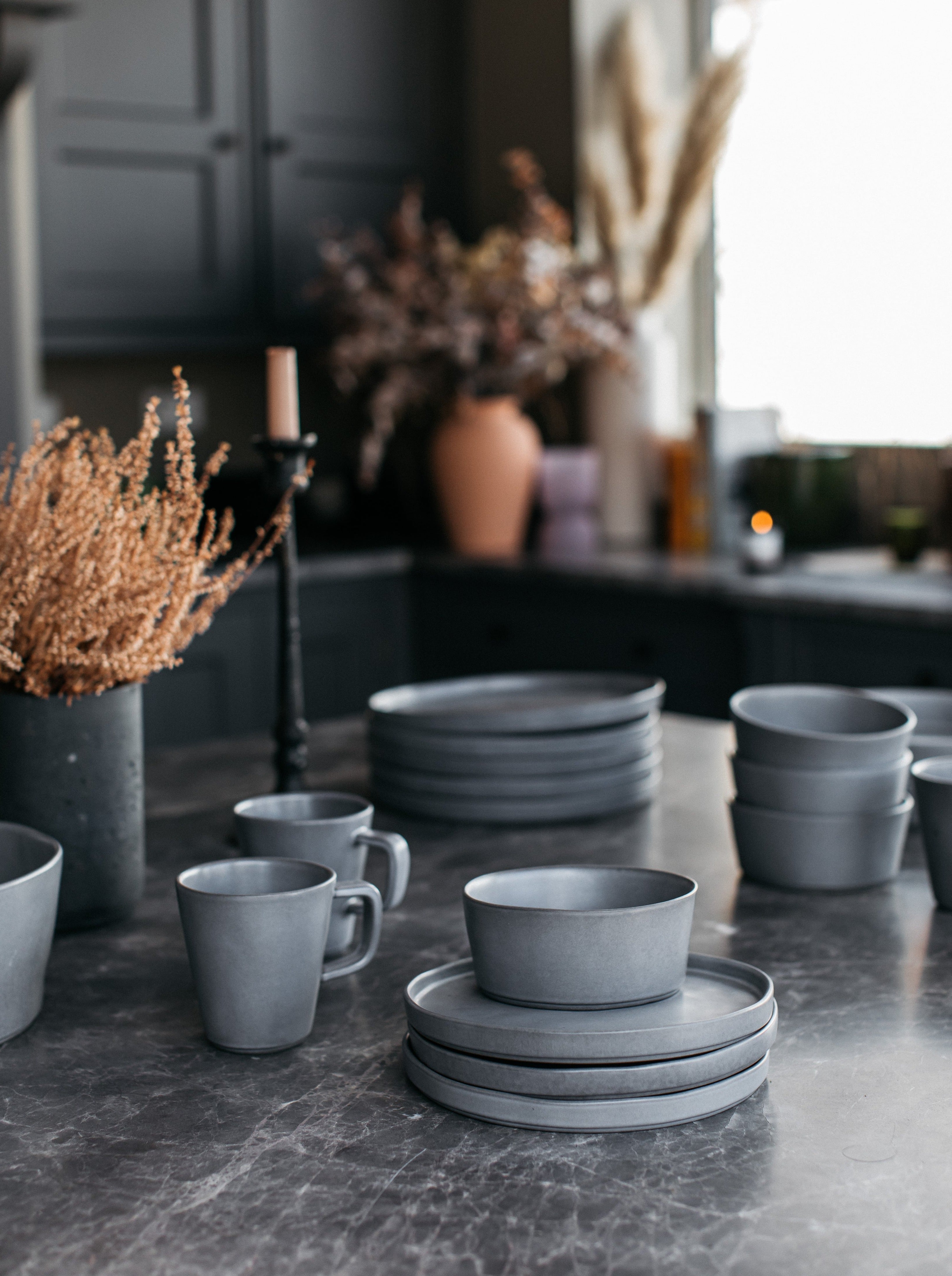 Hand Painted Breton Stripe Snack Bowl - Ink home decor piece curated by Parkminster Living