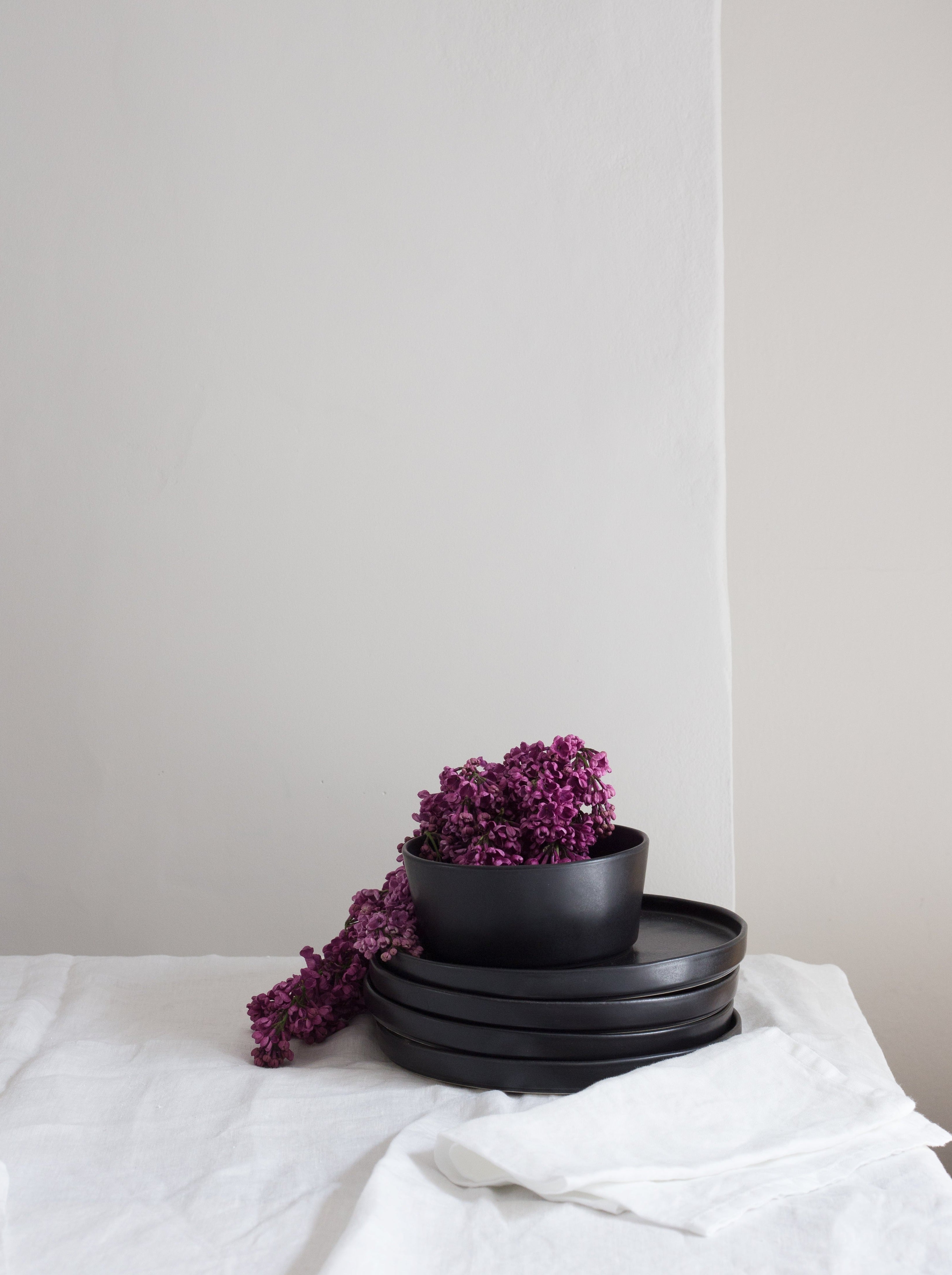 Hand Painted Breton Stripe Dish - Ink home decor piece curated by Parkminster Living