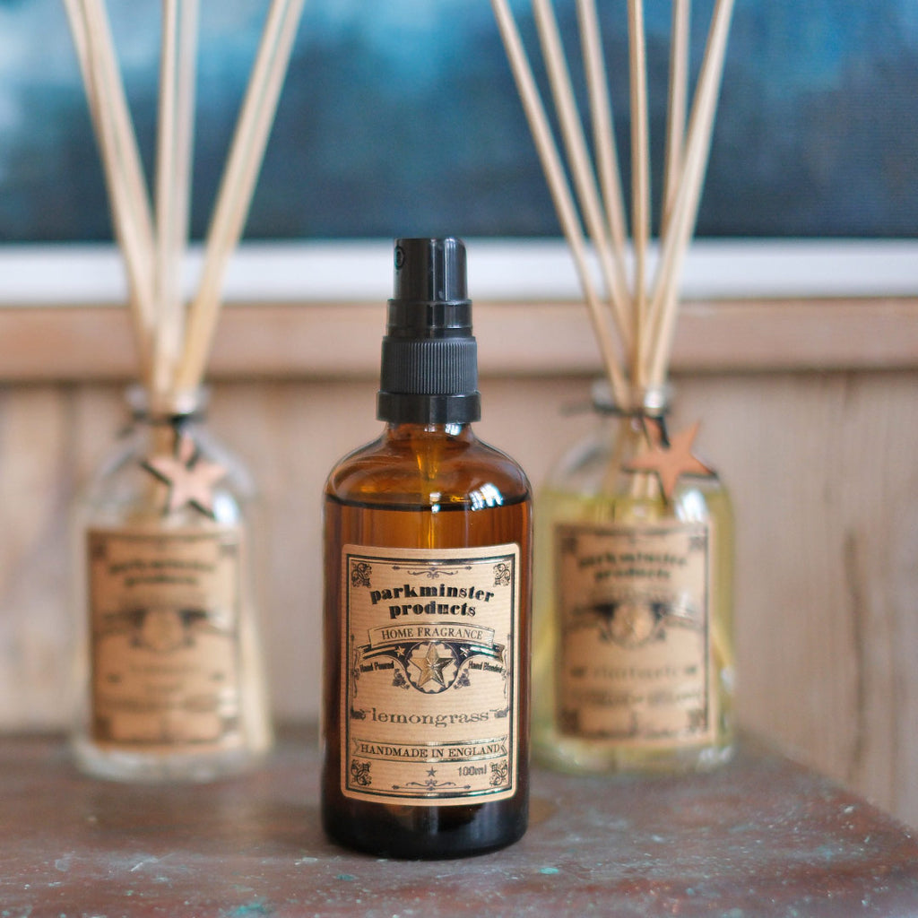 Lemongrass - Room Spray - 100ml / 3.3 fl oz ℮ - Parkminster Products - Beautifully Scented Candles & Reed Diffusers for the Home | Natural Ingredients and Essential Oils