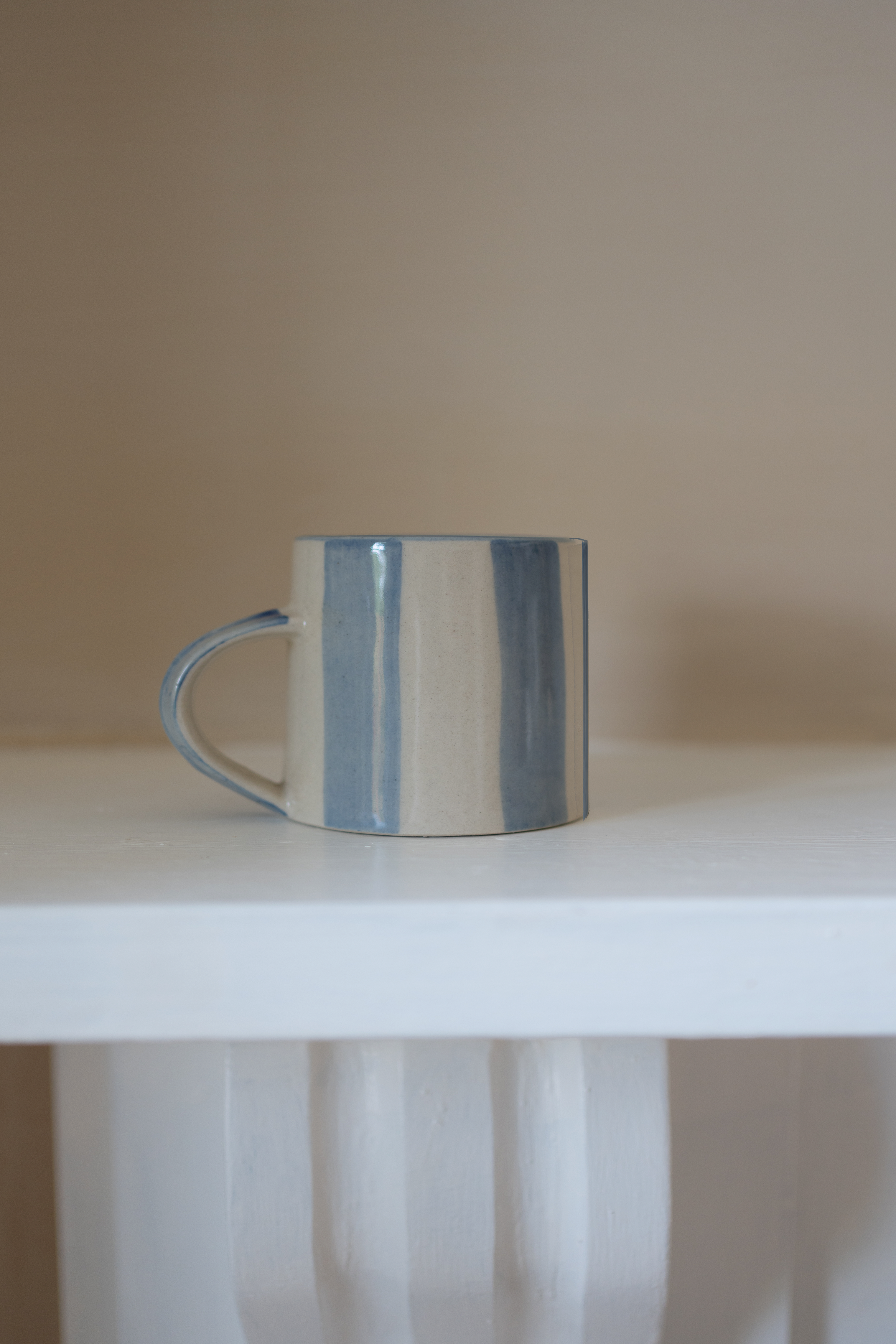Enamel Candlestick Small - Taupe home decor piece curated by Parkminster Living