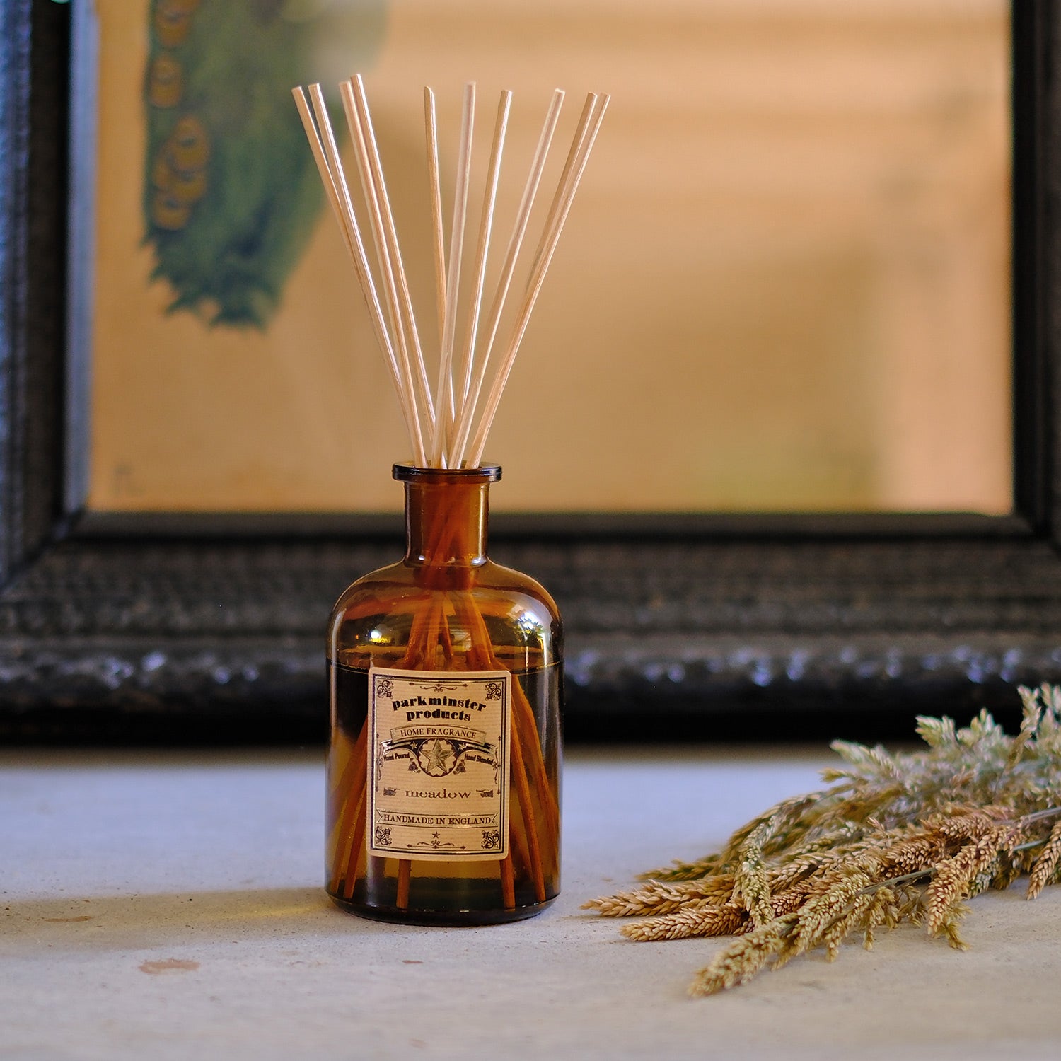 Transform your space with the Meadow Reed Diffuser, 200ml by Parkminster Home Fragrance, capturing Cornwall's natural beauty