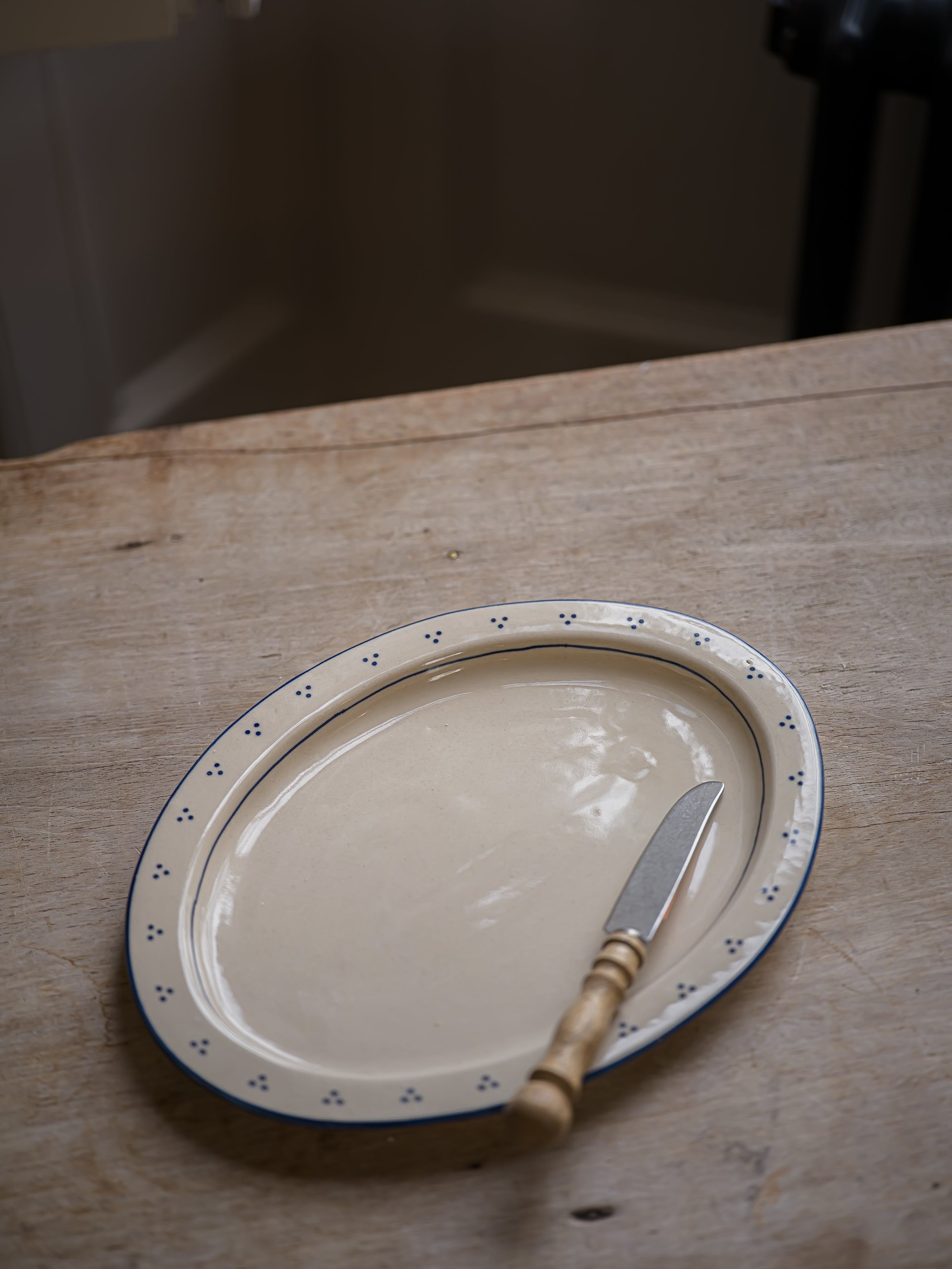 The Breakfast Collection Large Oval Platter - Blue curated home decor piece by Parkminster Living