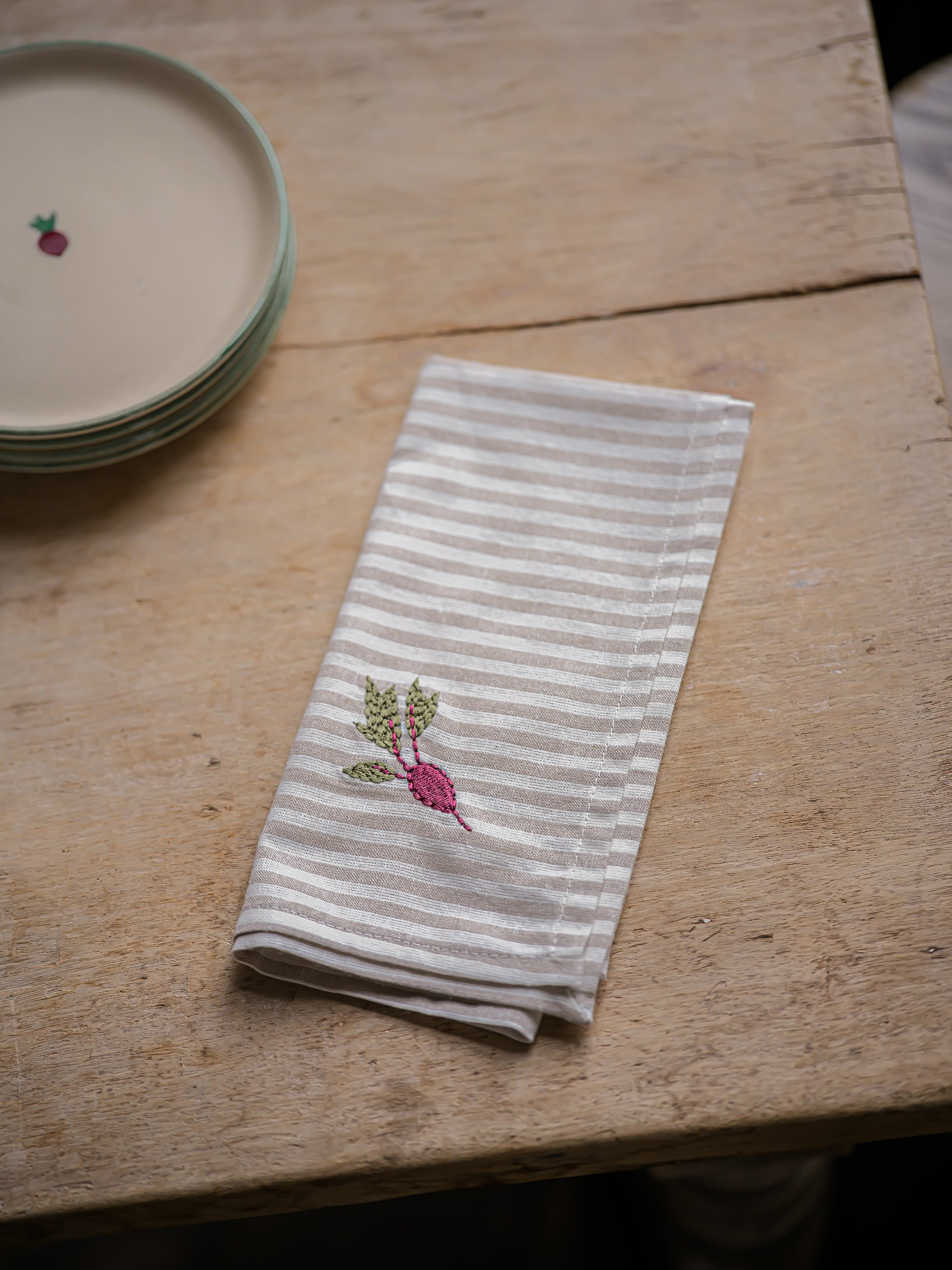 The Kitchen Garden Beetroot Napkins - Set of 4 curated home decor piece by Parkminster Living
